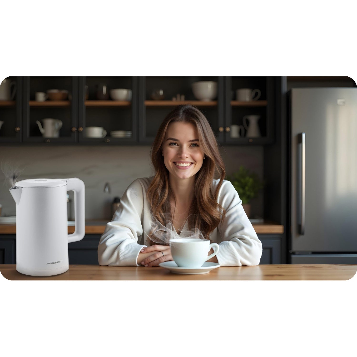 1,7-litro elektrinis Berdsen BD-710 baltasis