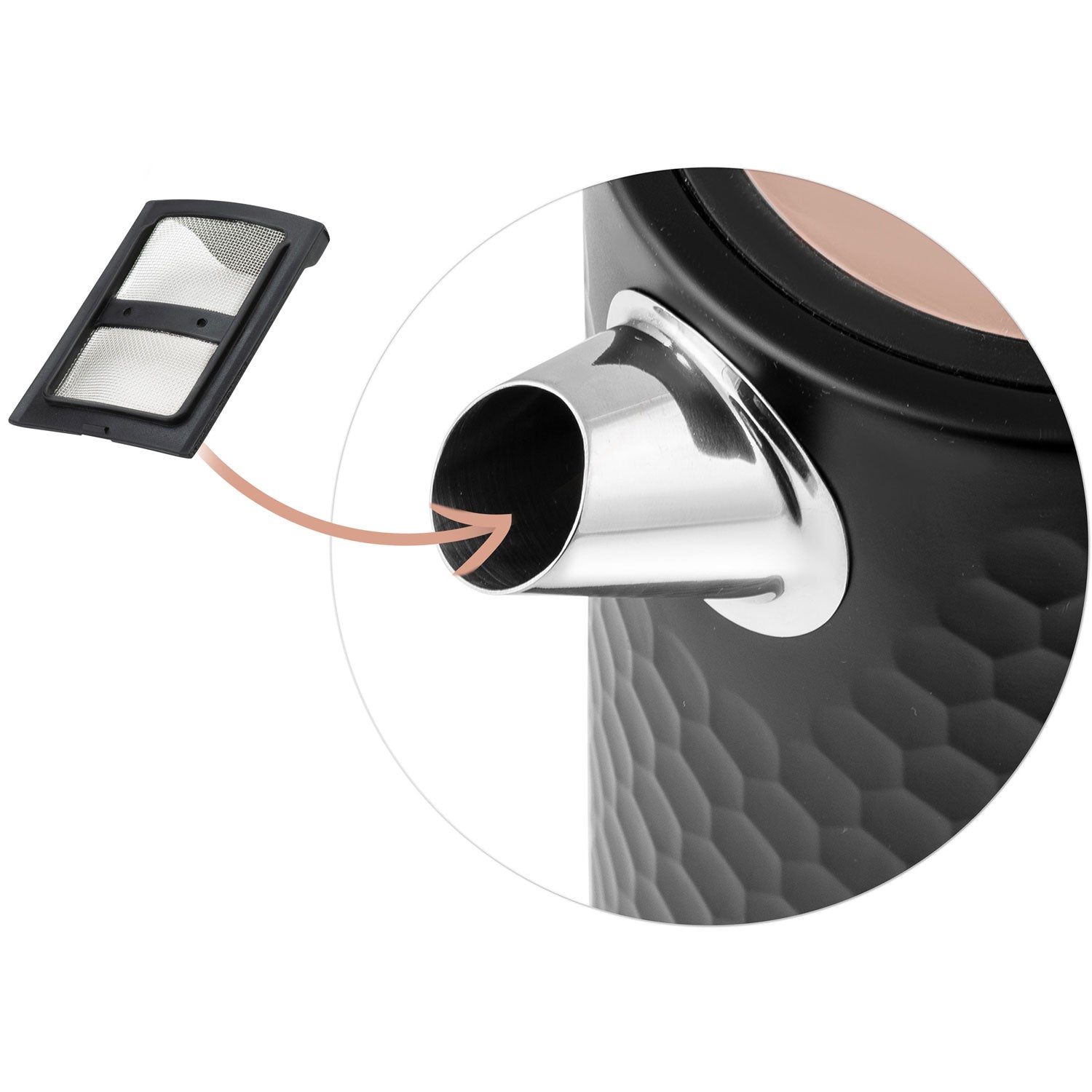 1,7 l elektrinis Berdsen BD-705 juodojo varinio arbatinis