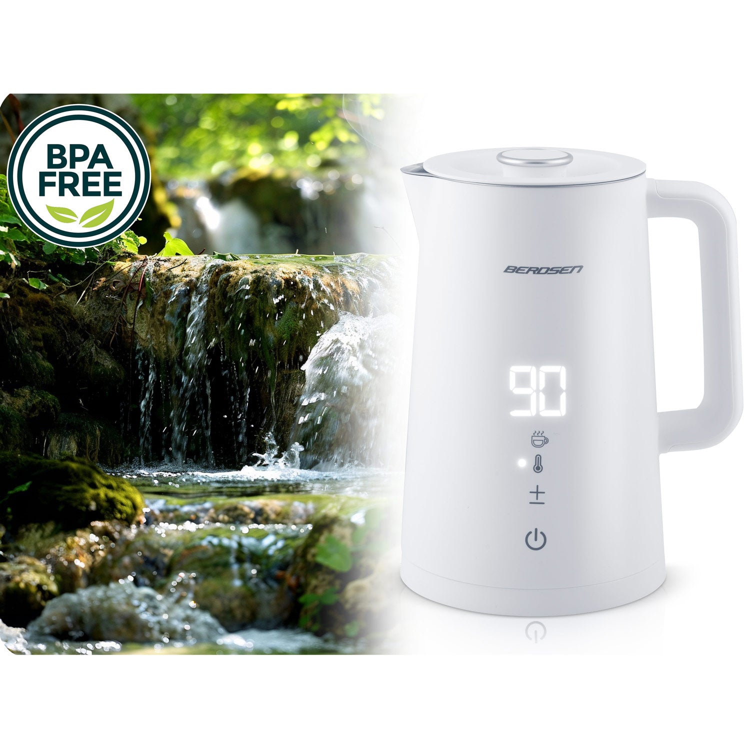 1,7 l elektrinis Berdsen BD-709 baltasis