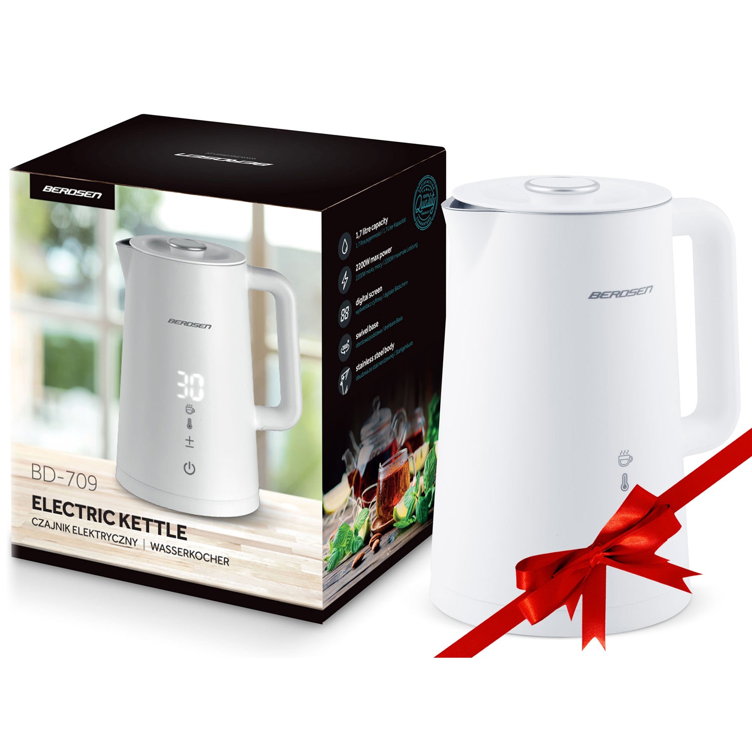 1,7 l elektrinis Berdsen BD-709 baltasis