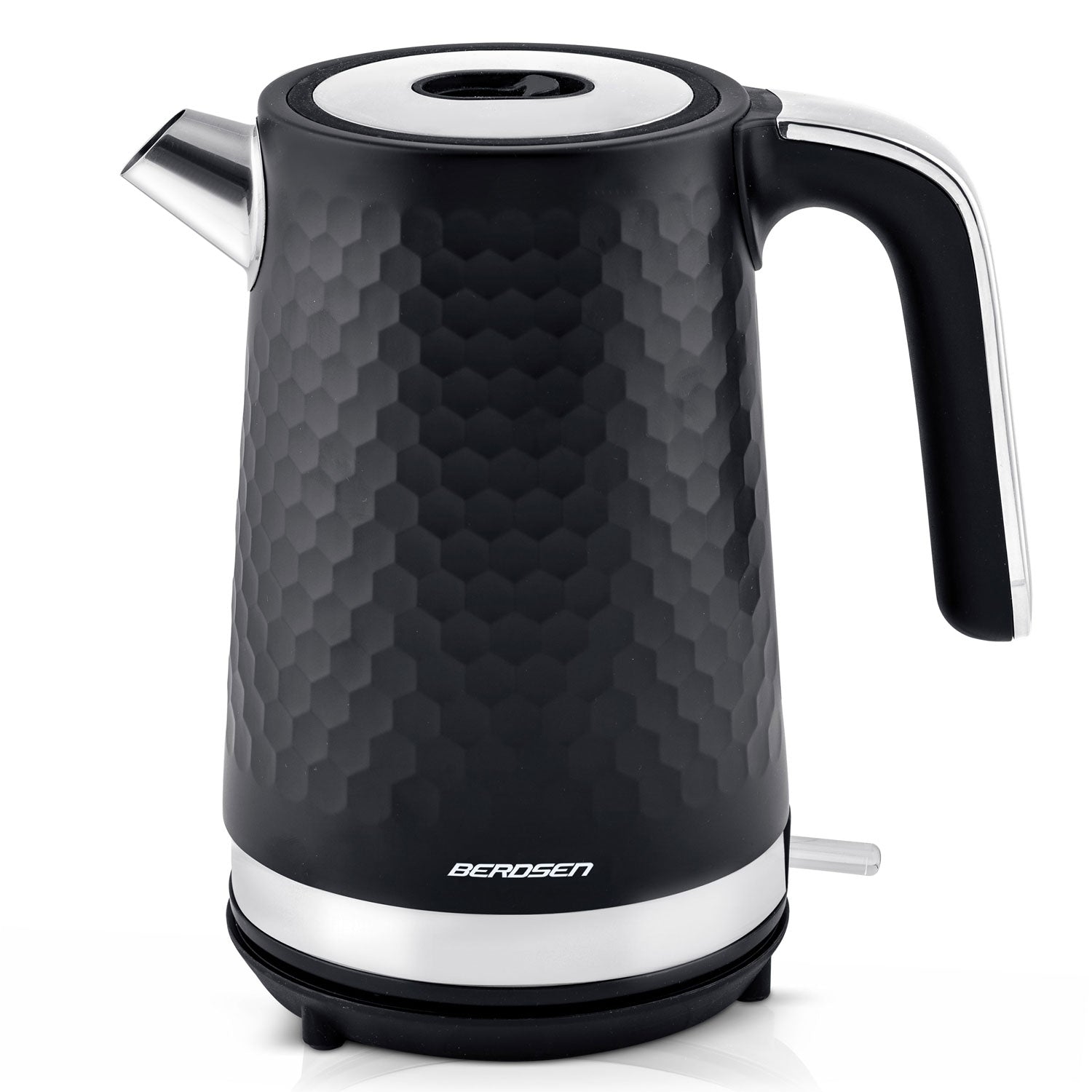 1,7 litro elektrinis Berdsen BD-705 arbatinukas juodas sidabras