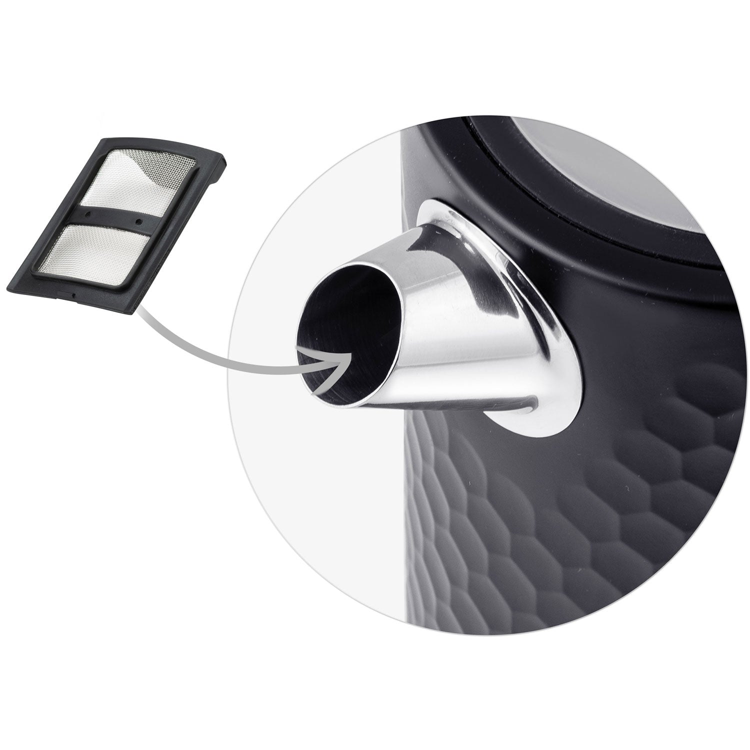 1,7 litro elektrinis Berdsen BD-705 arbatinukas juodas sidabras