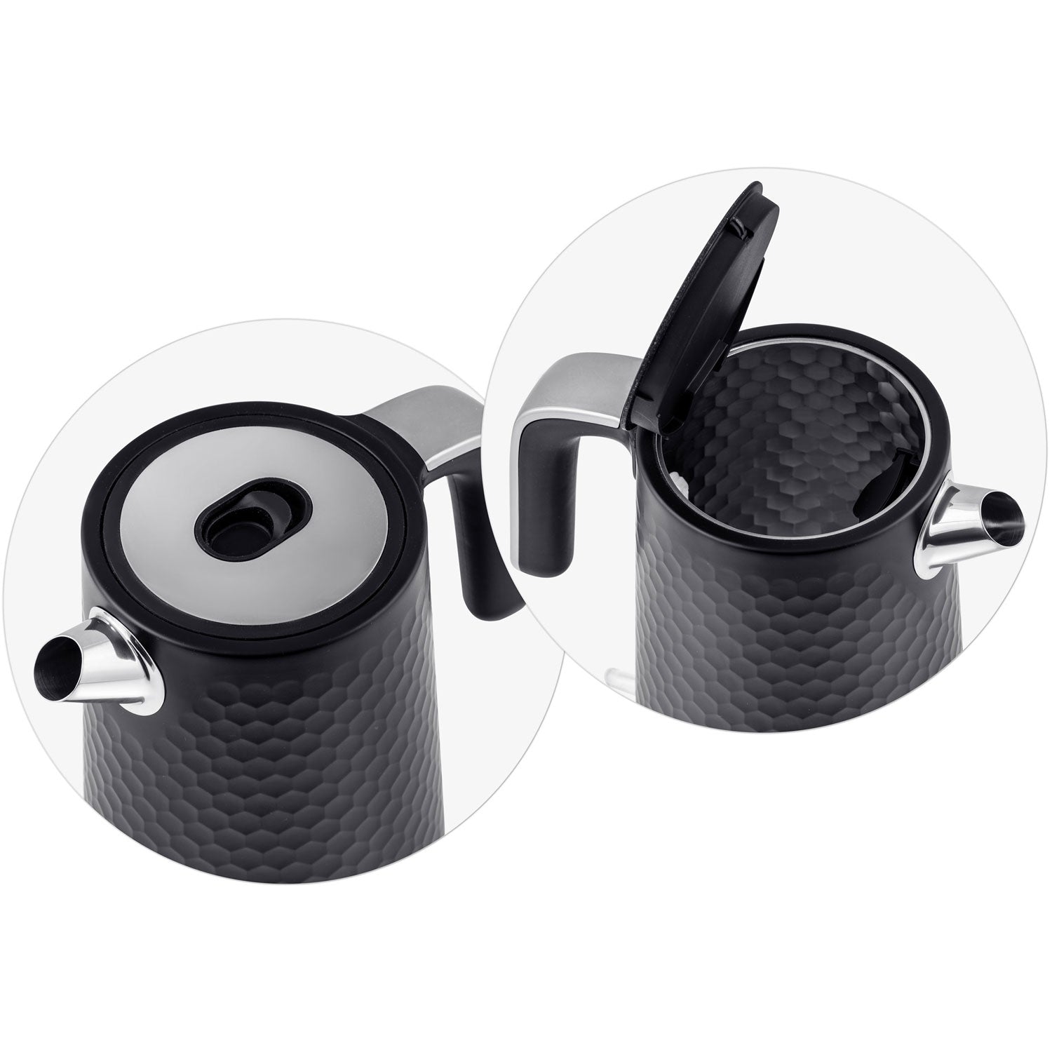 1,7 litro elektrinis Berdsen BD-705 arbatinukas juodas sidabras