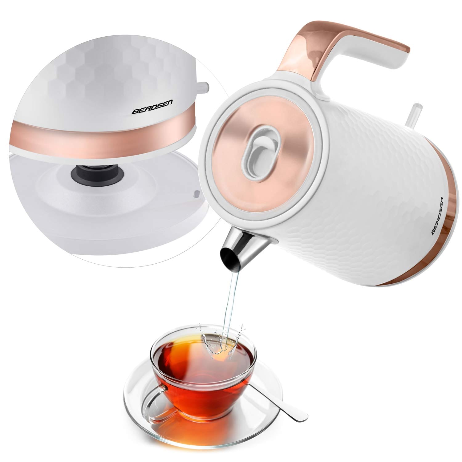 1,7 l elektrinis teptukas Berdsen BD-705 balta-varis