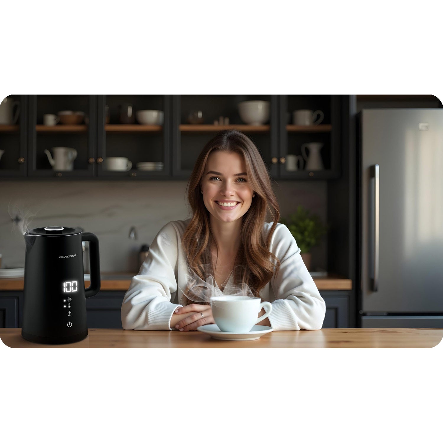 1,7 litro elektrinis Berdsen BD-709 arbatinukas juodas