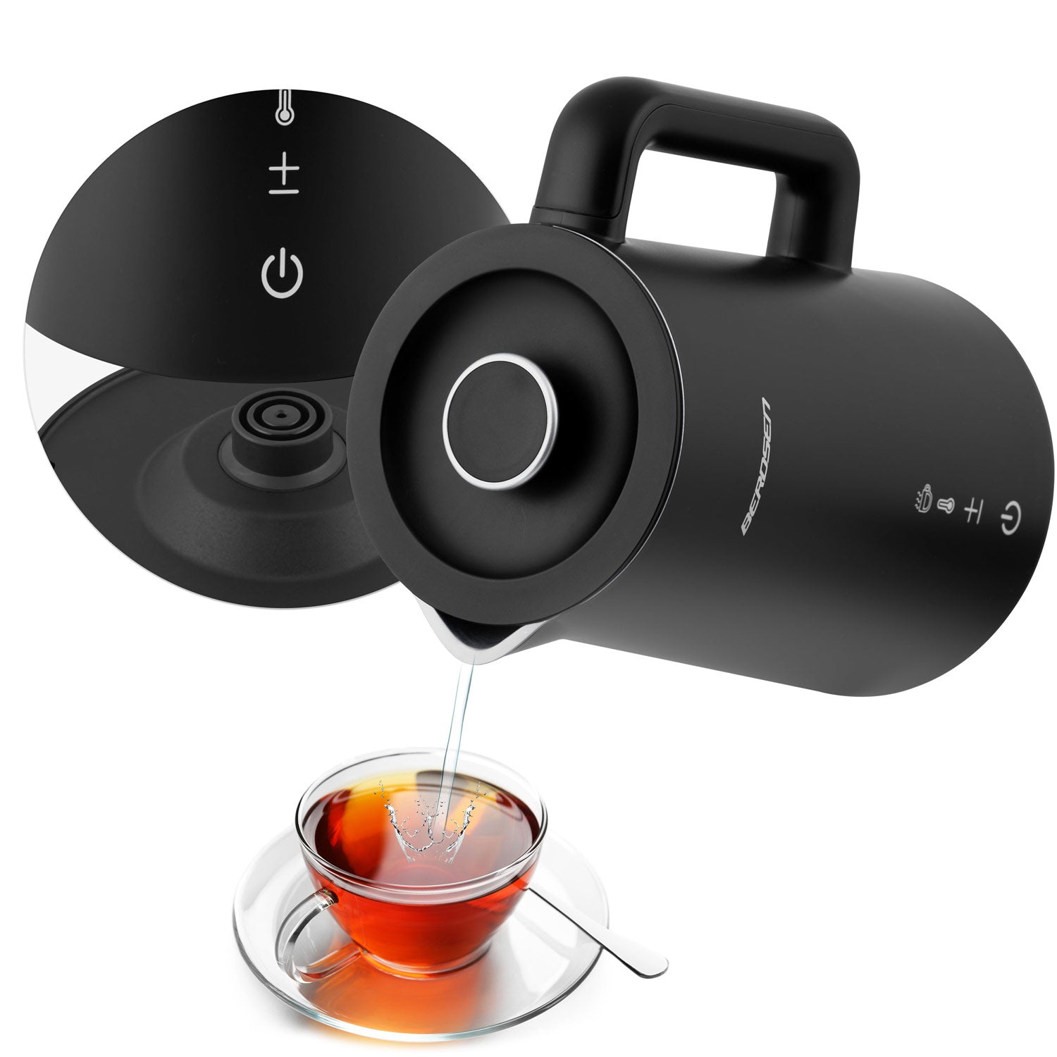 1,7 litro elektrinis Berdsen BD-709 arbatinukas juodas