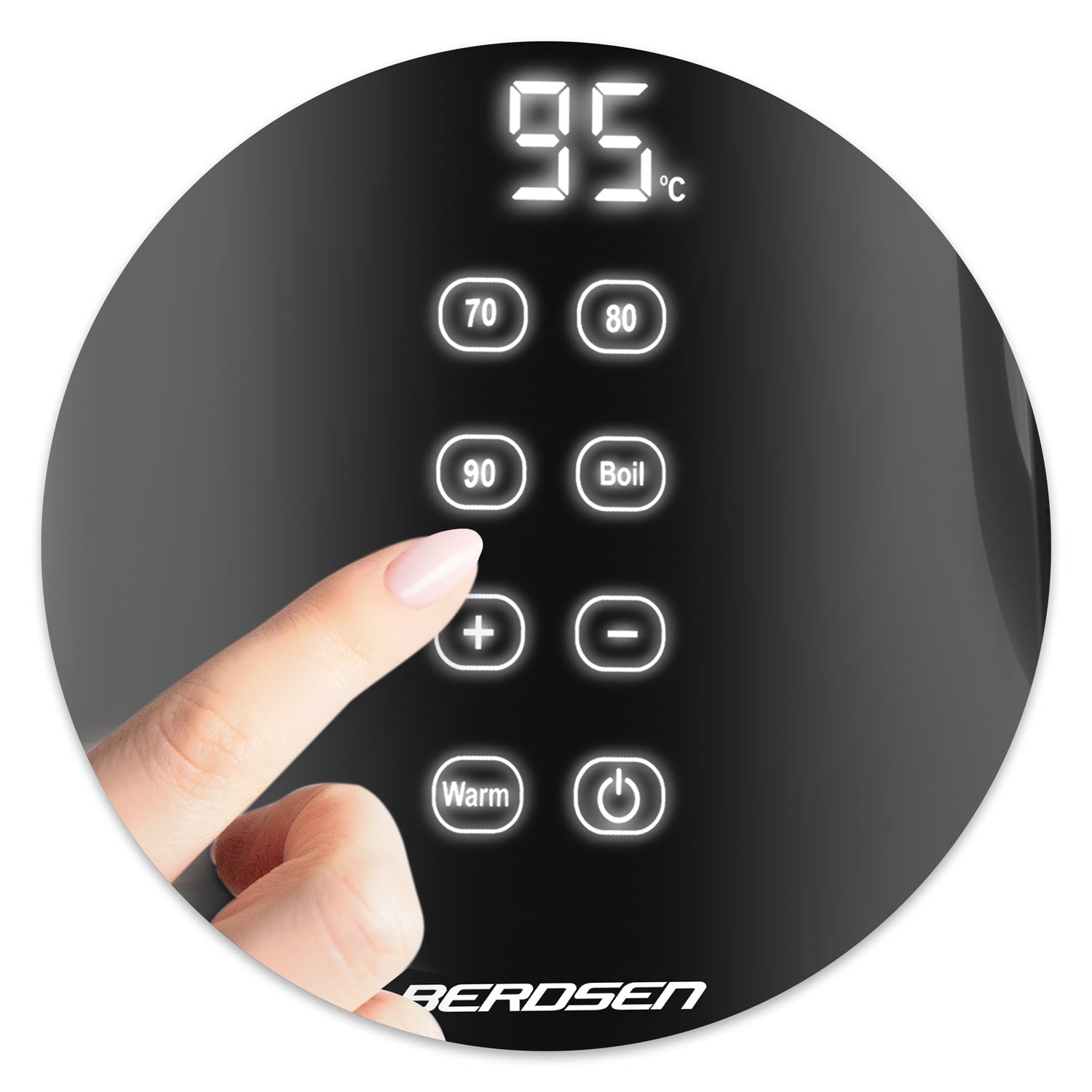 1,7 litro elektrinis Berdsen BD-707 arbatinukas, juodas