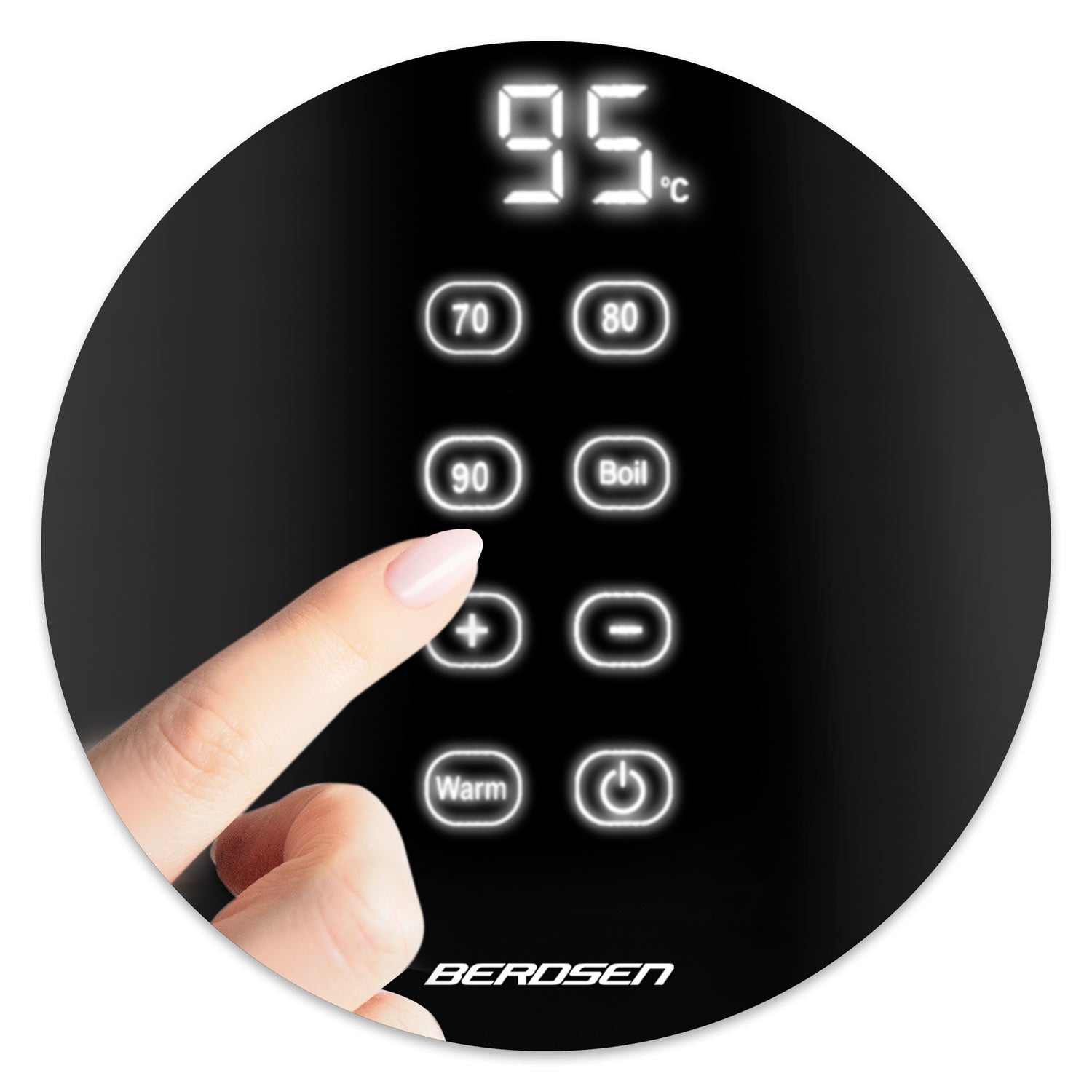 1,7 litro elektrinis Berdsen BD-706 arbatinukas, juodas