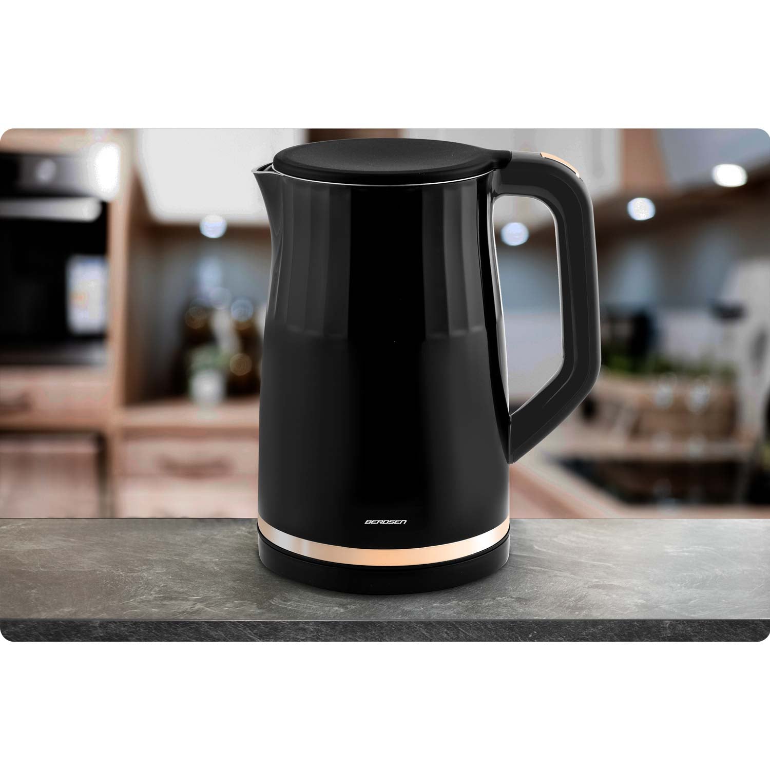 1,7 litro elektrinis Berdsen BD-706 arbatinukas, juodas