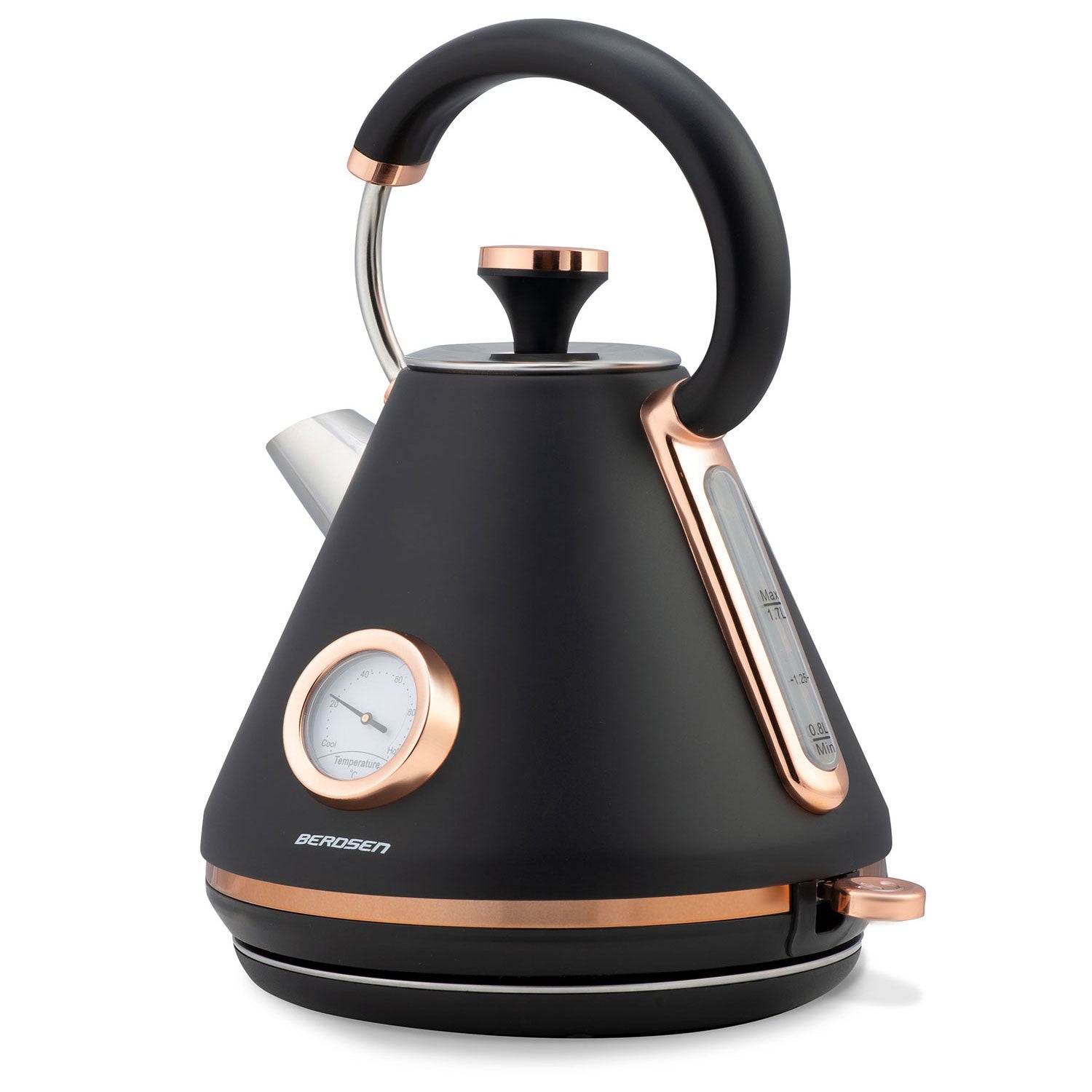 Elektrinis teptukas su 1,7 L termometru Berdsen BD-701 juodas