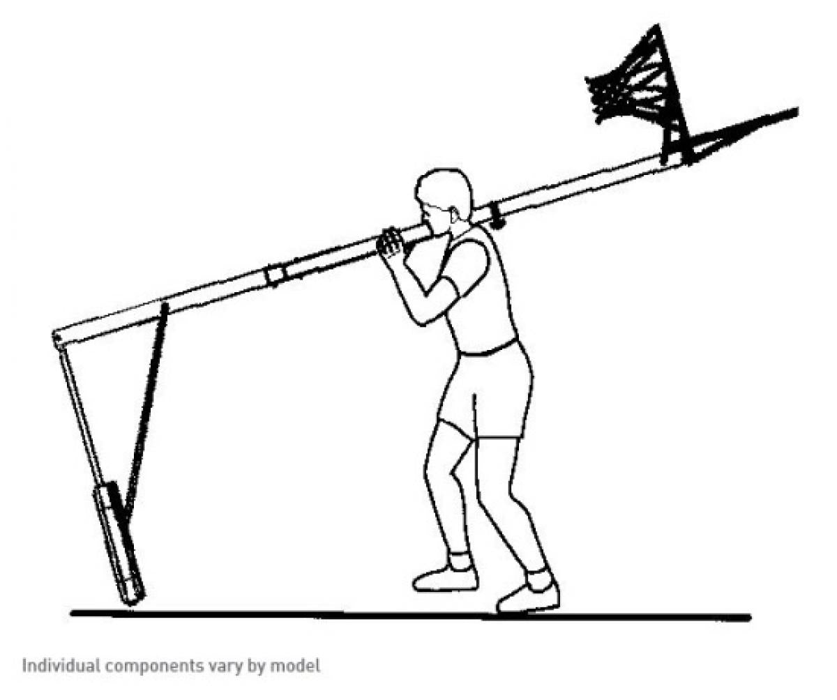 LIFETIME 1268 Basketbolo rinkinys (2,45 - 3,05 m)