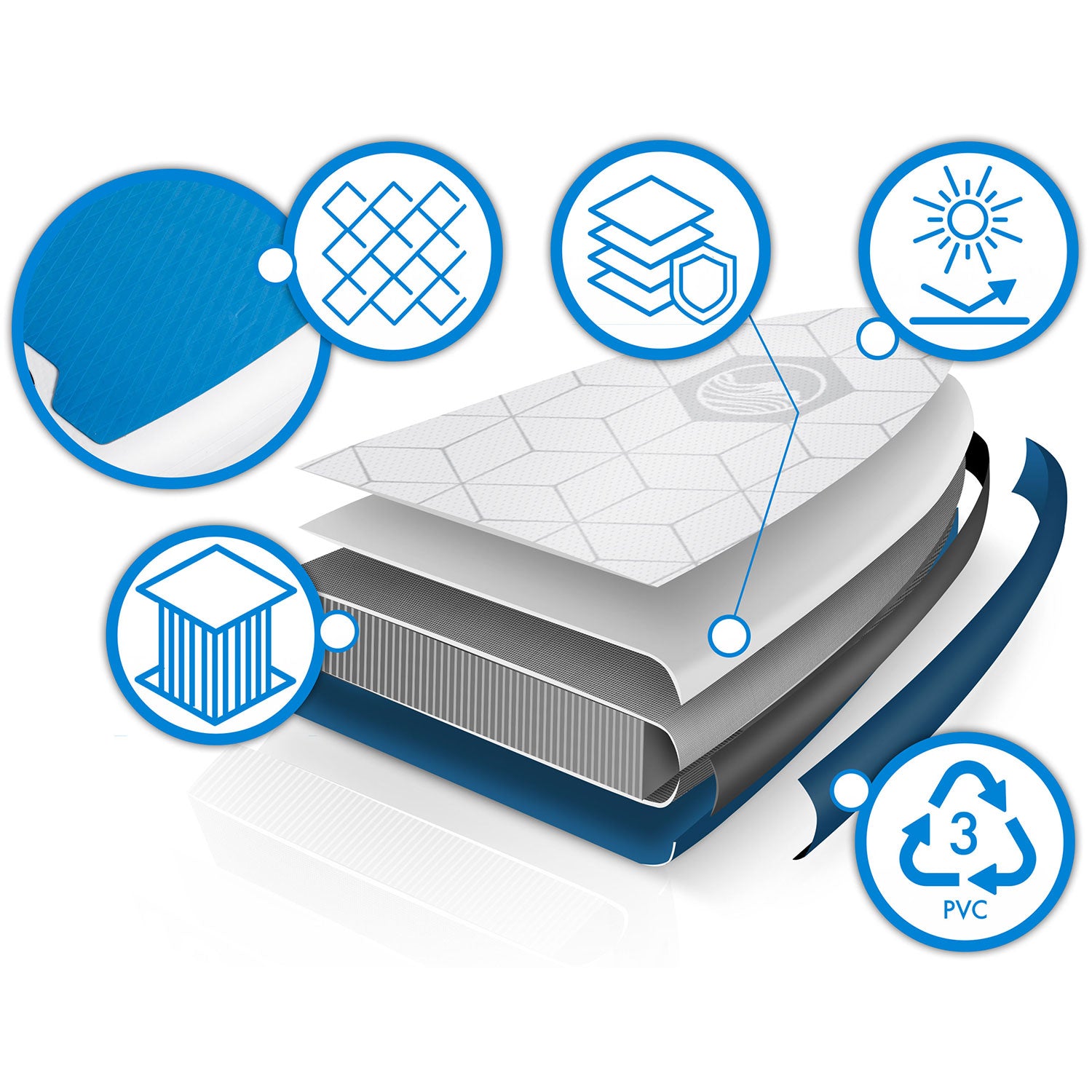 SUP Aquasurf 320 x 84 x 15 cm Neo-Sport 170200 plokštė