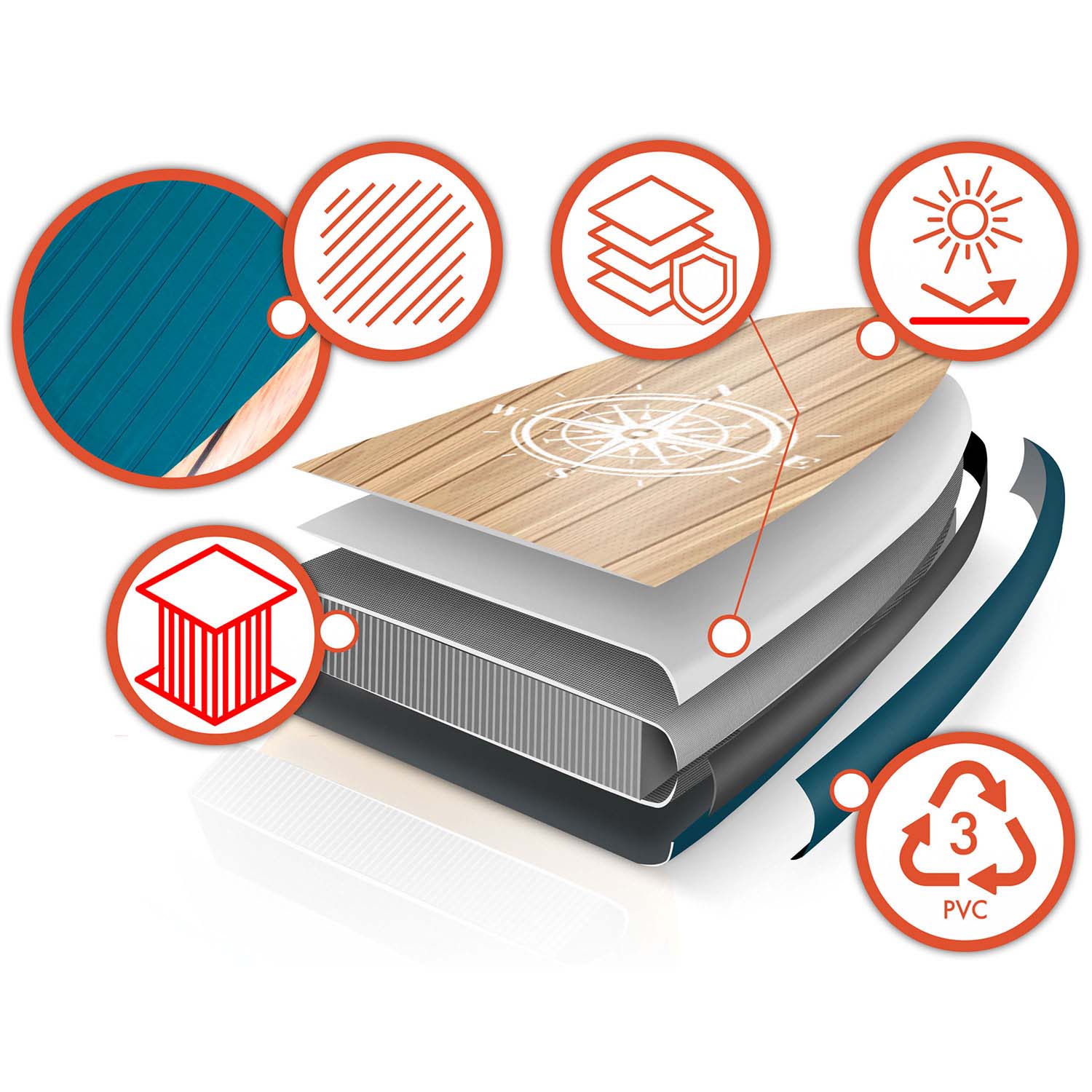 350 x 81 x 15 cm Neo-Sport 170304 SUP Reefbreak plokštė