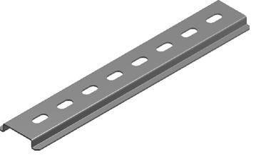 Perforuotas DIN bėgelis (11 mod, 200mm)