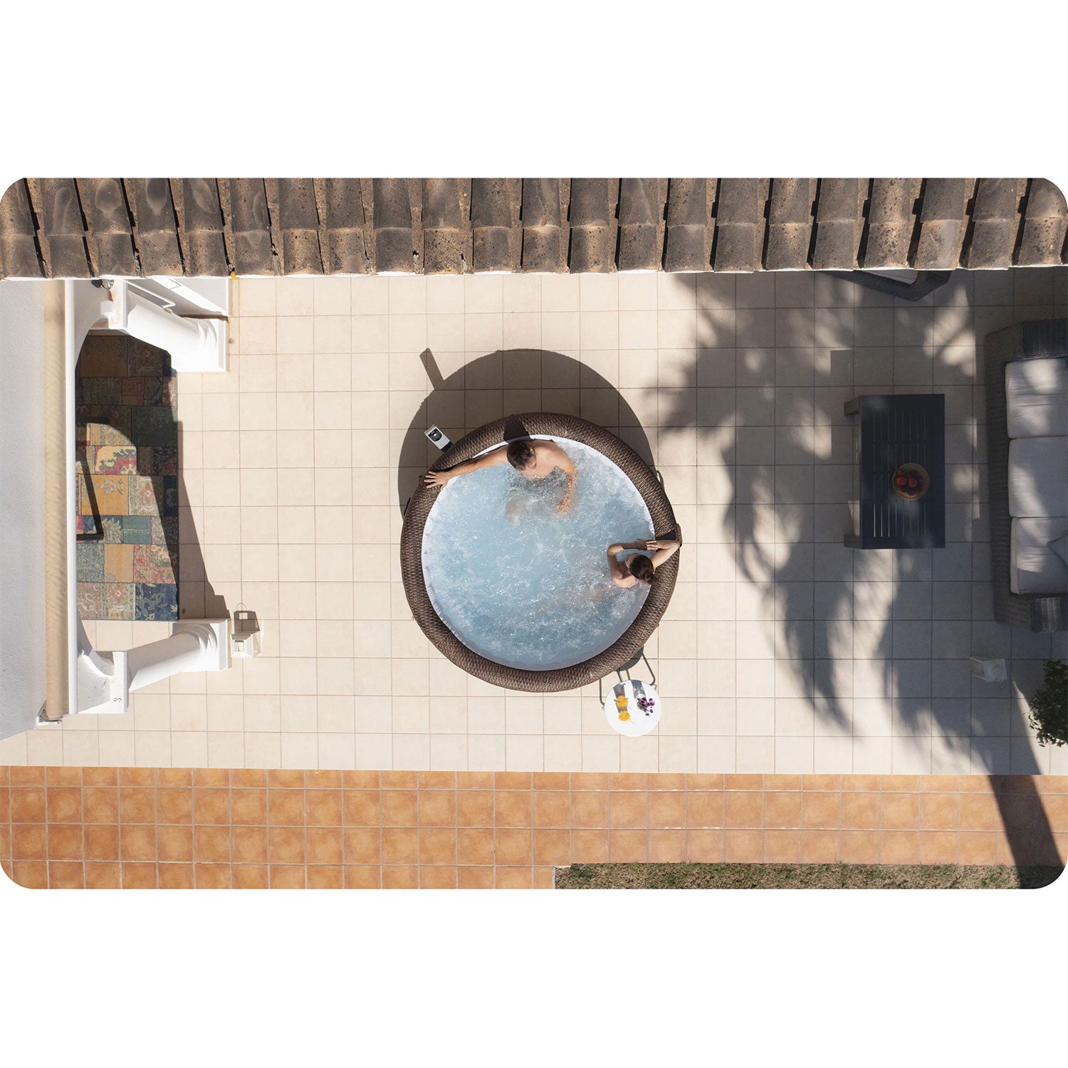 Dėgnėtinas SPA Lay-Z Bali Brown 7 asmenų Bestway 6001P