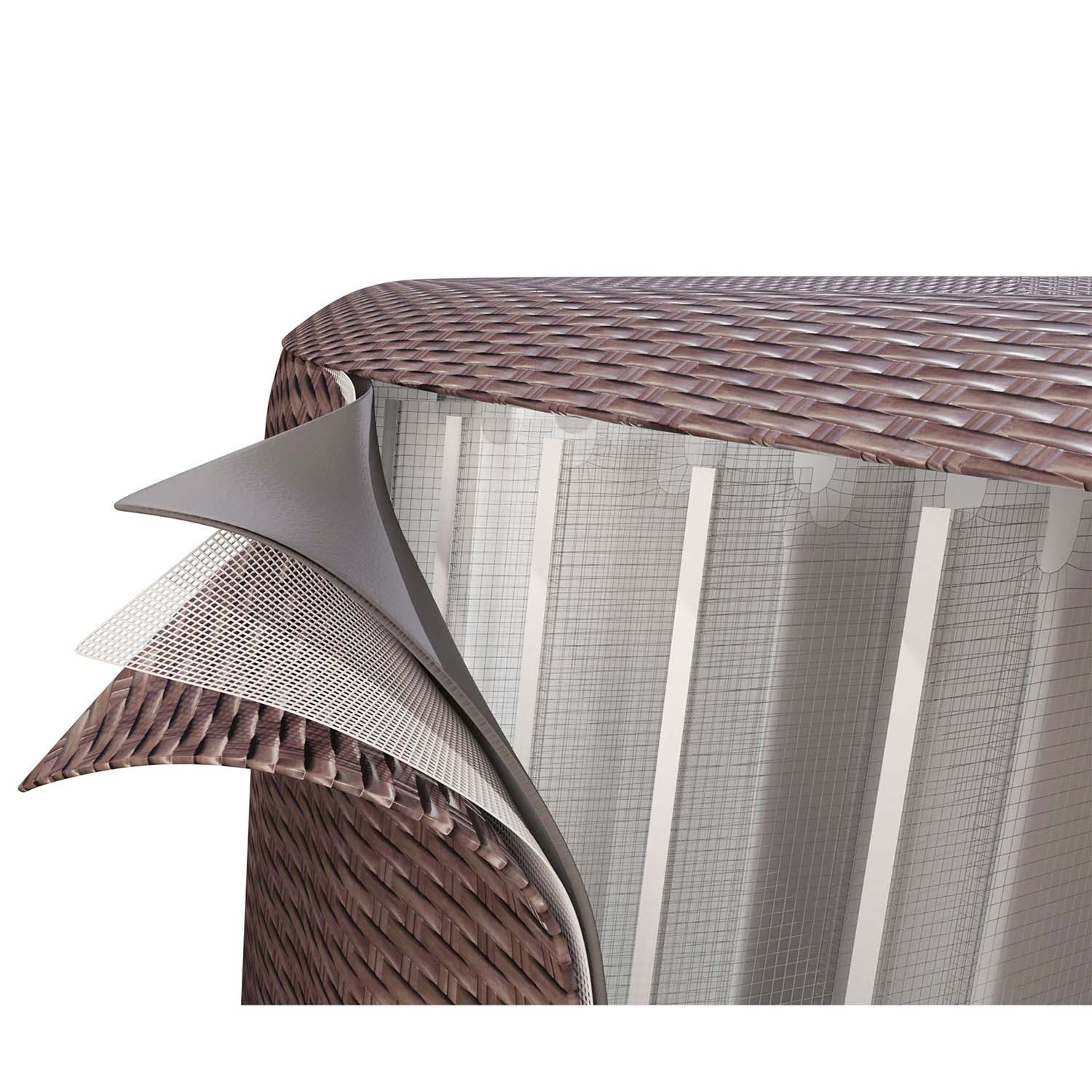 Dėgnėtinas SPA Lay-Z Bali Brown 7 asmenų Bestway 6001P