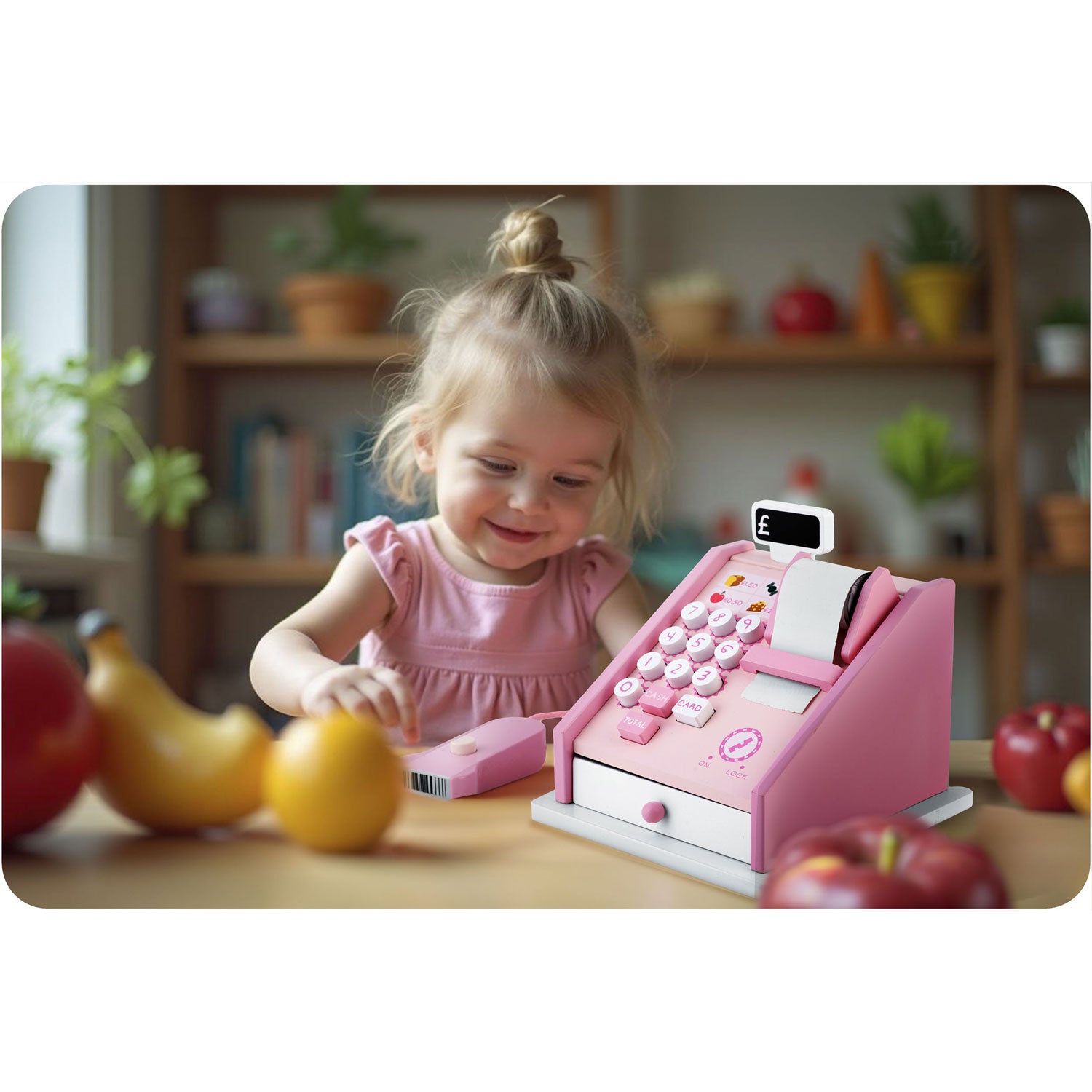 RK-868 Ricokids medinis žaislas parduotuvės kasos