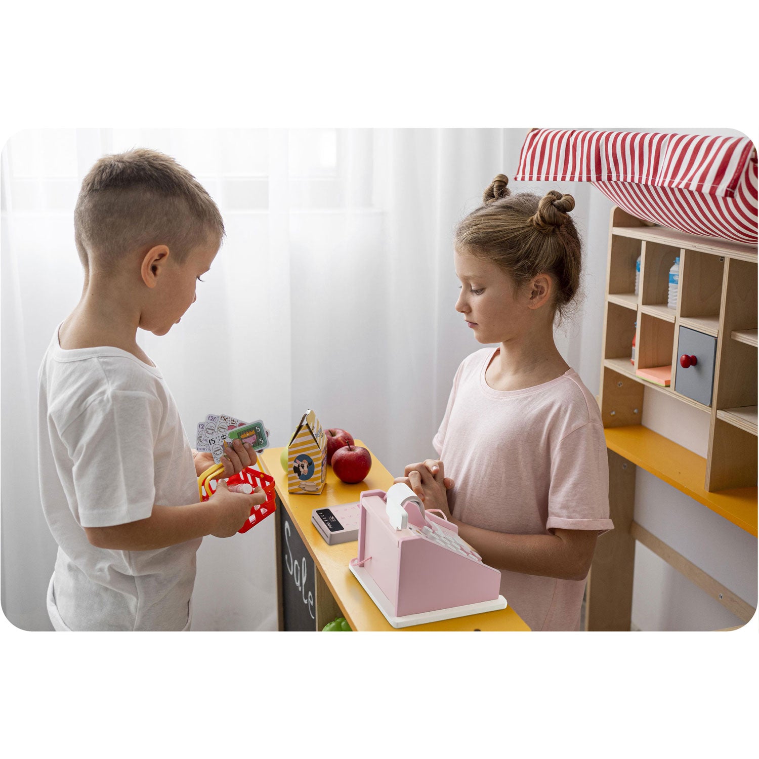 RK-868 Ricokids medinis žaislas parduotuvės kasos