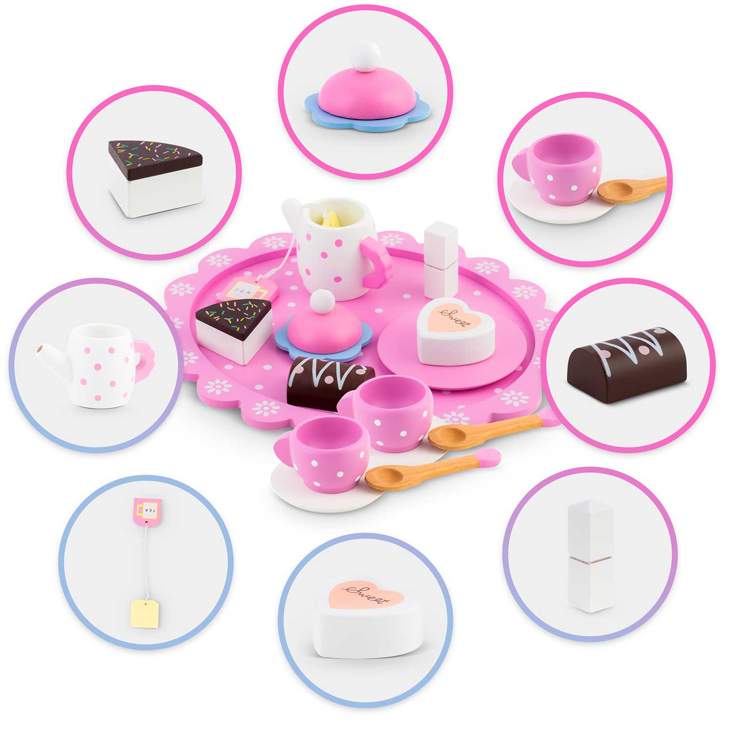 RK-869 Ricokids medinis žaislas arbatos komplektas