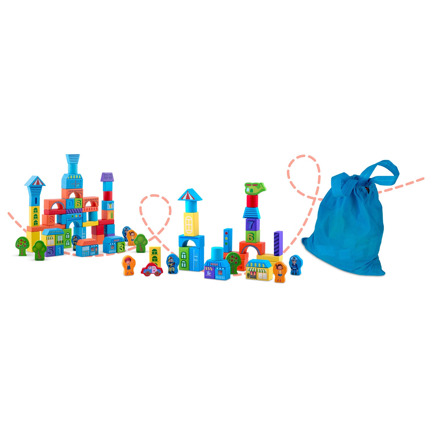 RK-871 Ricokids medinės edukacinės blokės