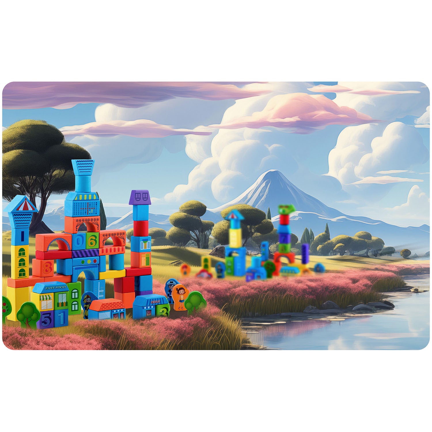 RK-871 Ricokids medinės edukacinės blokės