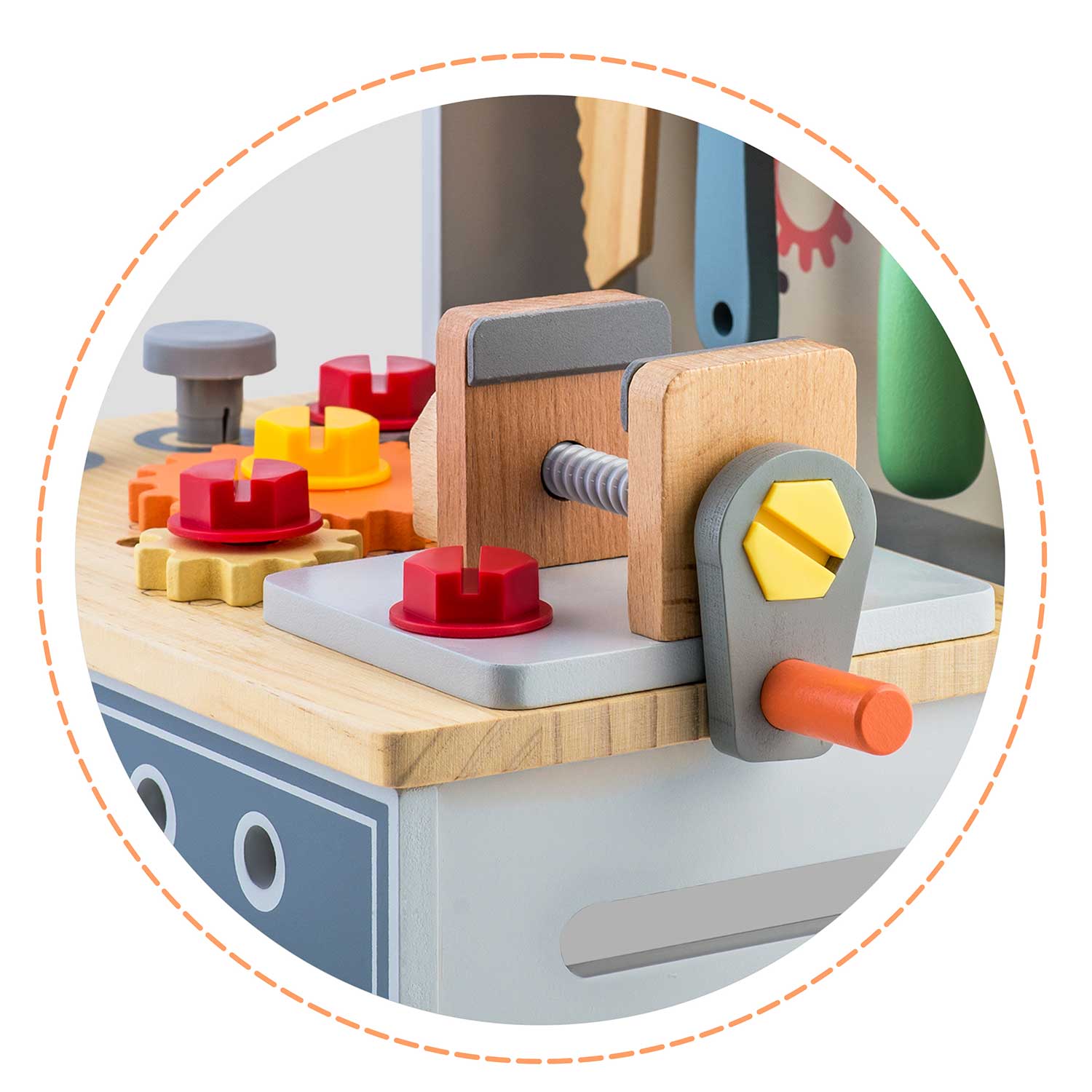 RK-877 Ricokids medinės dirbtuvės su įrankiais