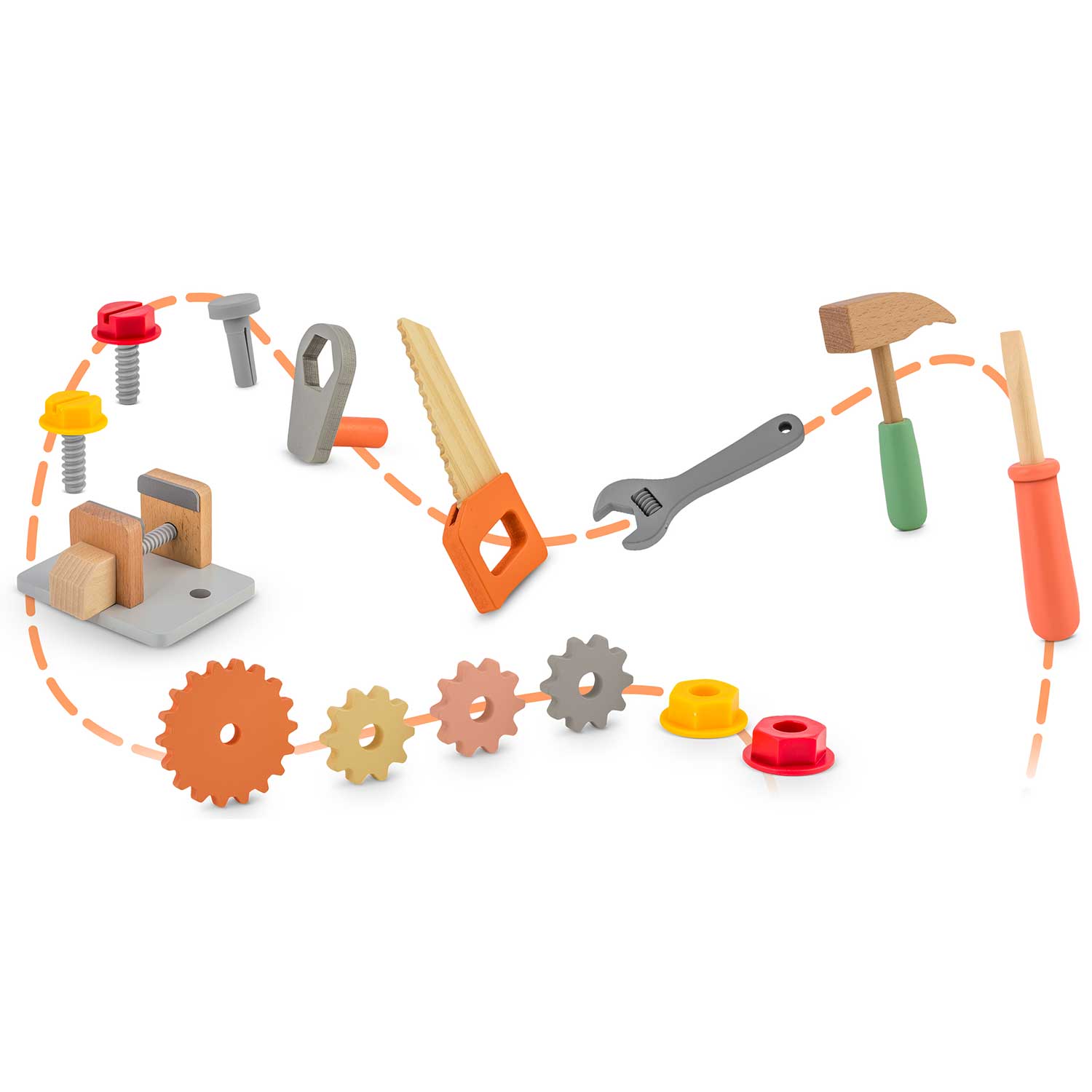 RK-877 Ricokids medinės dirbtuvės su įrankiais