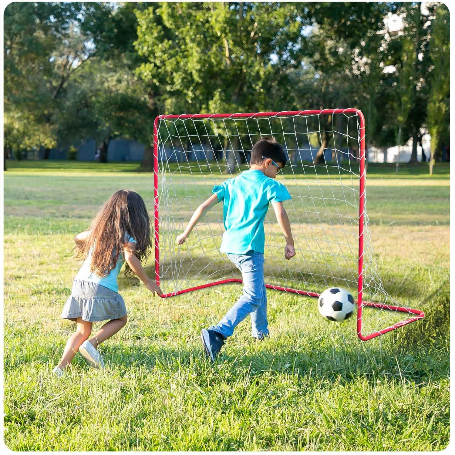 Didžiulis futbolo vartų rinkinys 2 vienetai Neo-Sport 183 x 122 x 61 cm