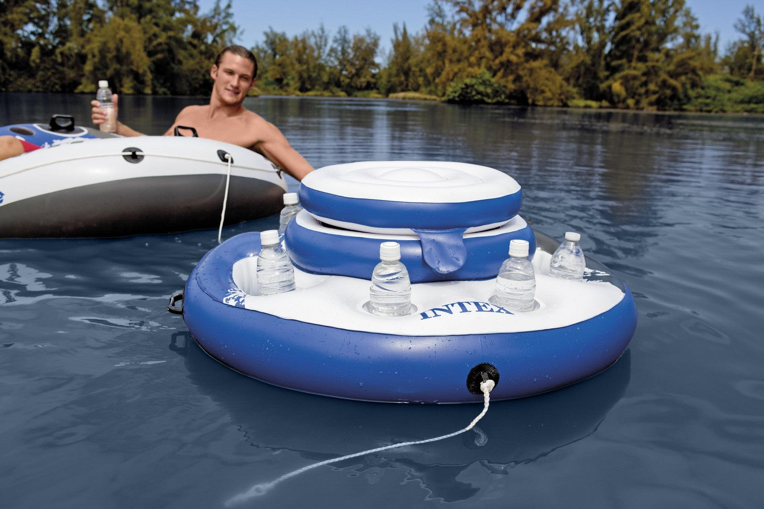 Didelis 89 cm skersmens plaukiojantis šaldytuvas INTEX 56822