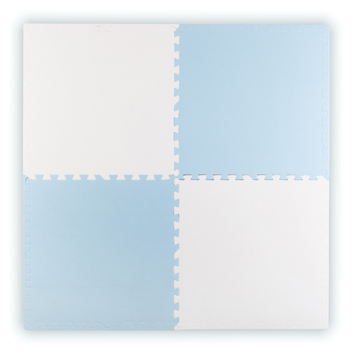 Ricokids 60x60 cm didelio puzlelio putų matas, 4 vienetai, mėlynas-baltas