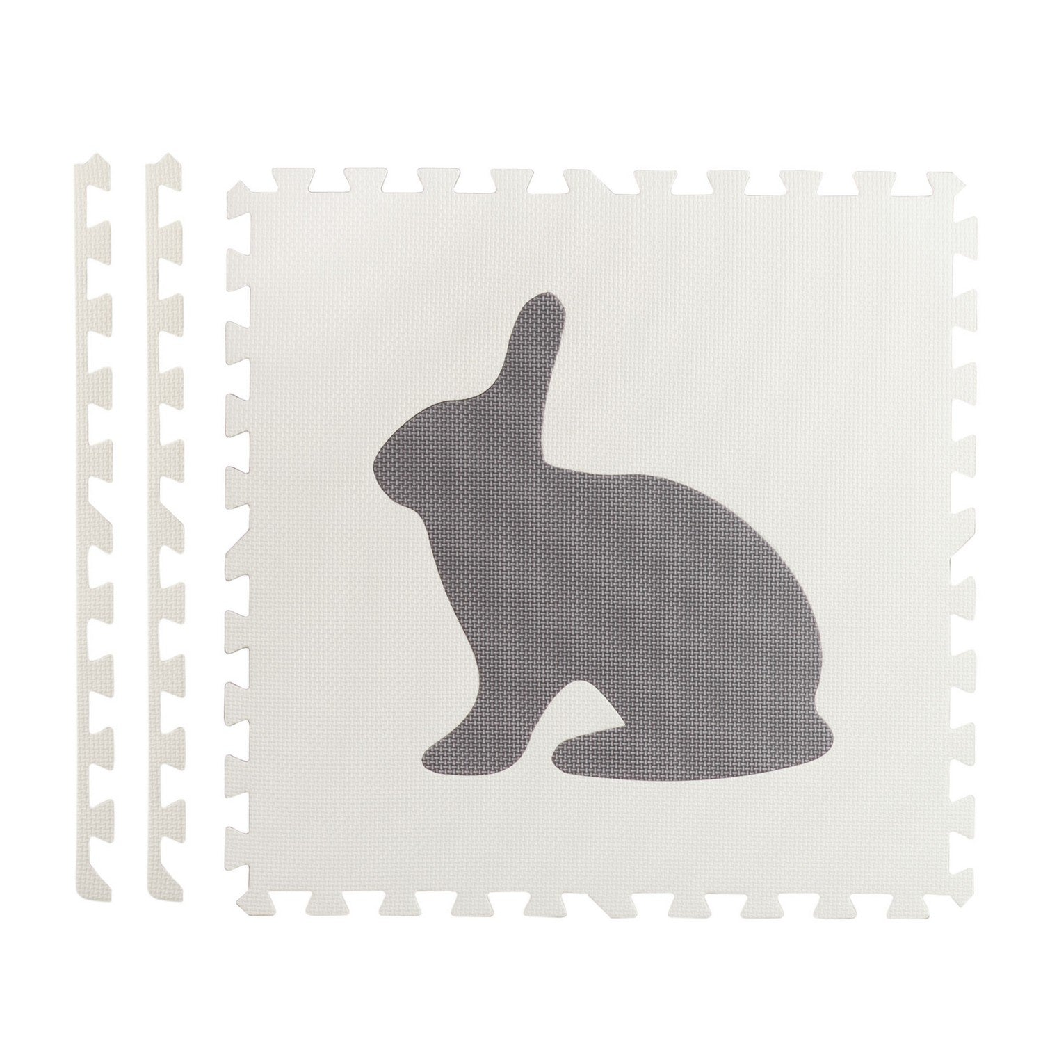 Didelis putų matas, puzzle, balti ir pilki gyvūnai 6 vienetų