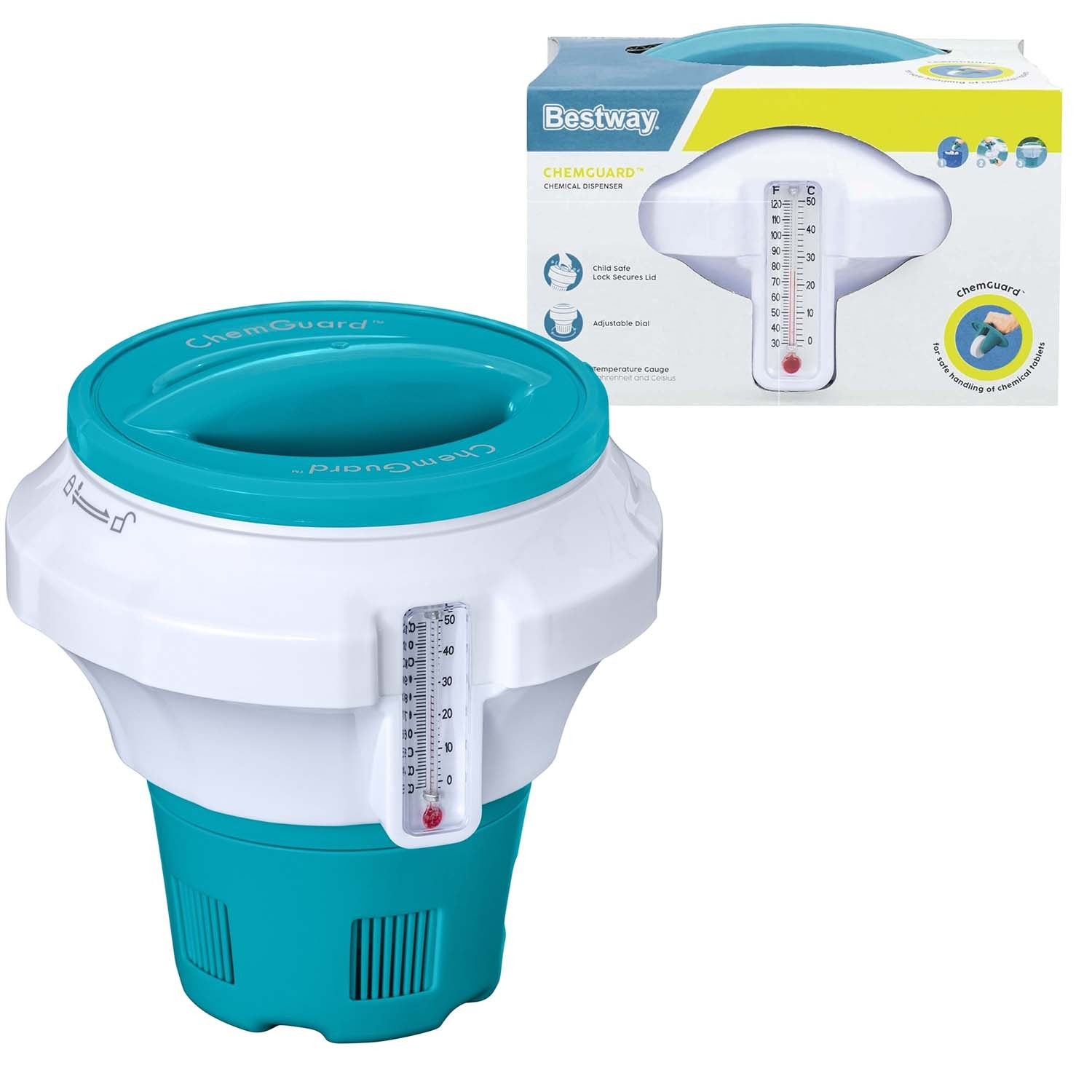Didelis plaukikas, baseino chemikalų dozatorius Bestway 58701