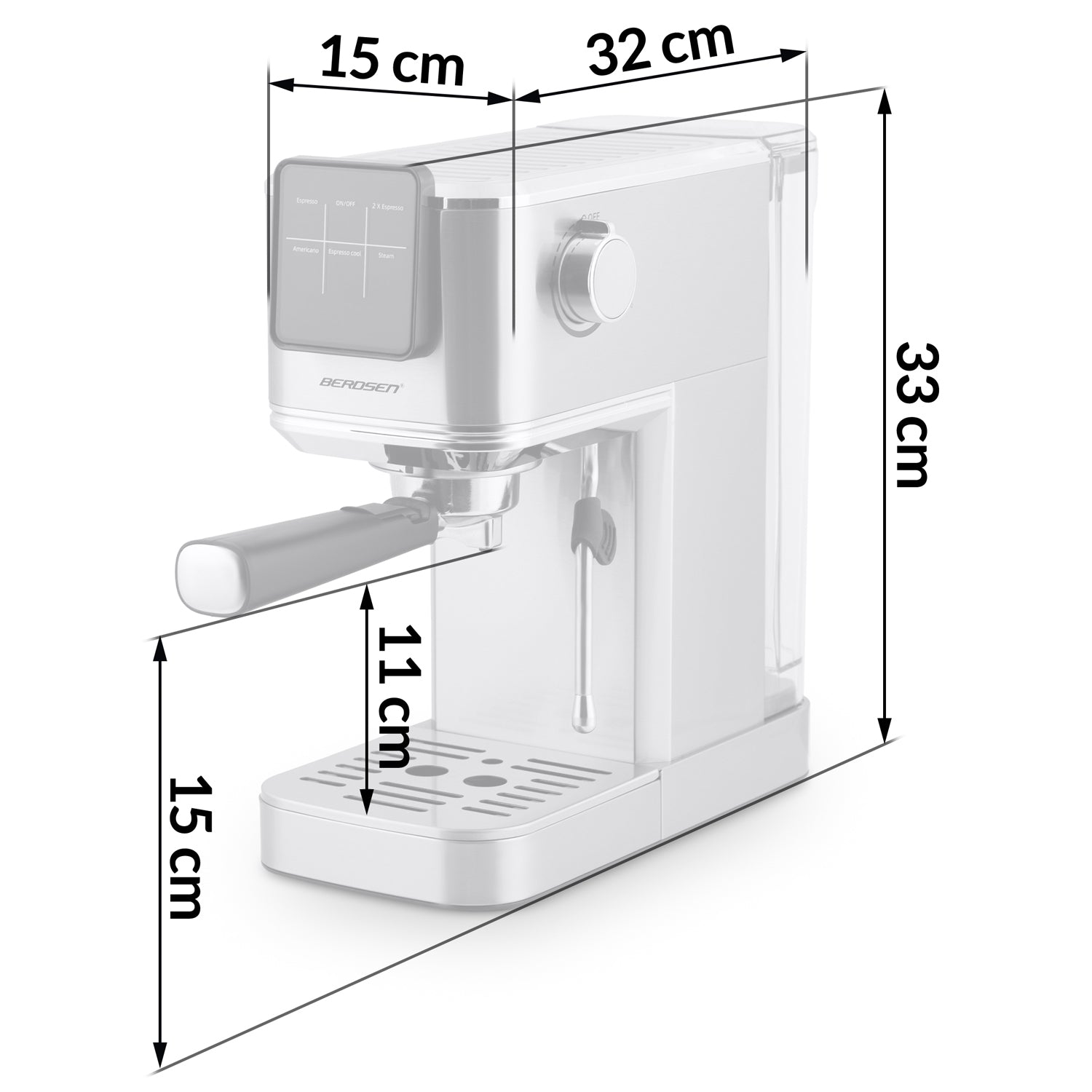 20 barų "Berdsen" BD-770 sidabro ekspresas