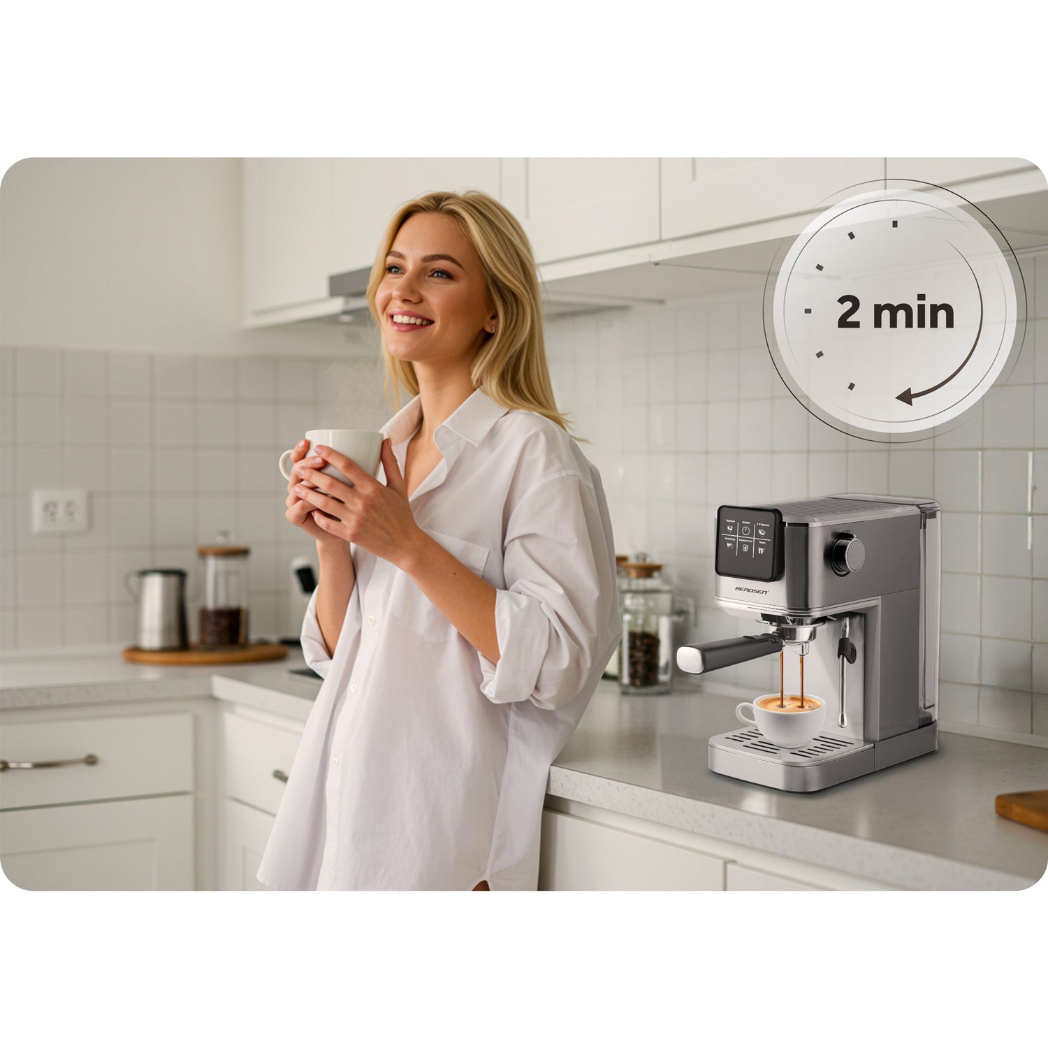 20 barų "Berdsen" BD-770 sidabro ekspresas