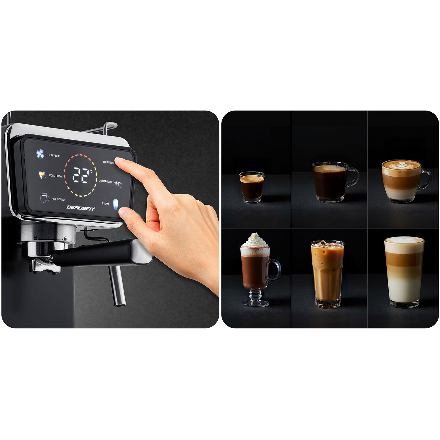 20 barų Berdsen BD-771 juoda