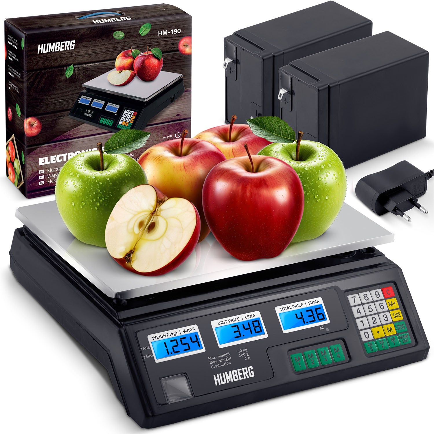 Elektroninė parduotuvės svoris 40 kg Humberg MH-190