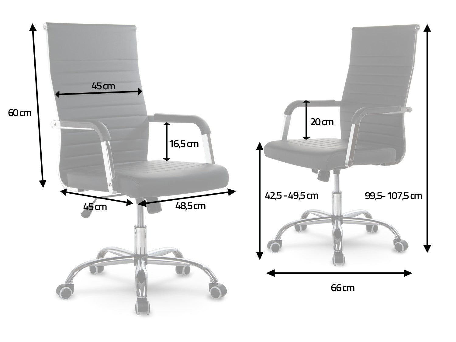 Biuro kėdė šiuolaikinis dizainas Sofotel Boston juoda
