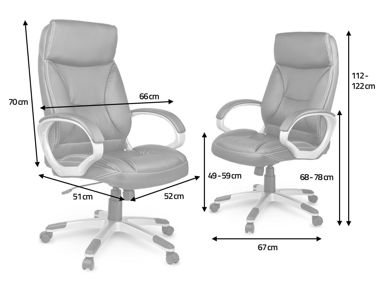 Biuro odinė kėdė Sofotel EG-223 ruda