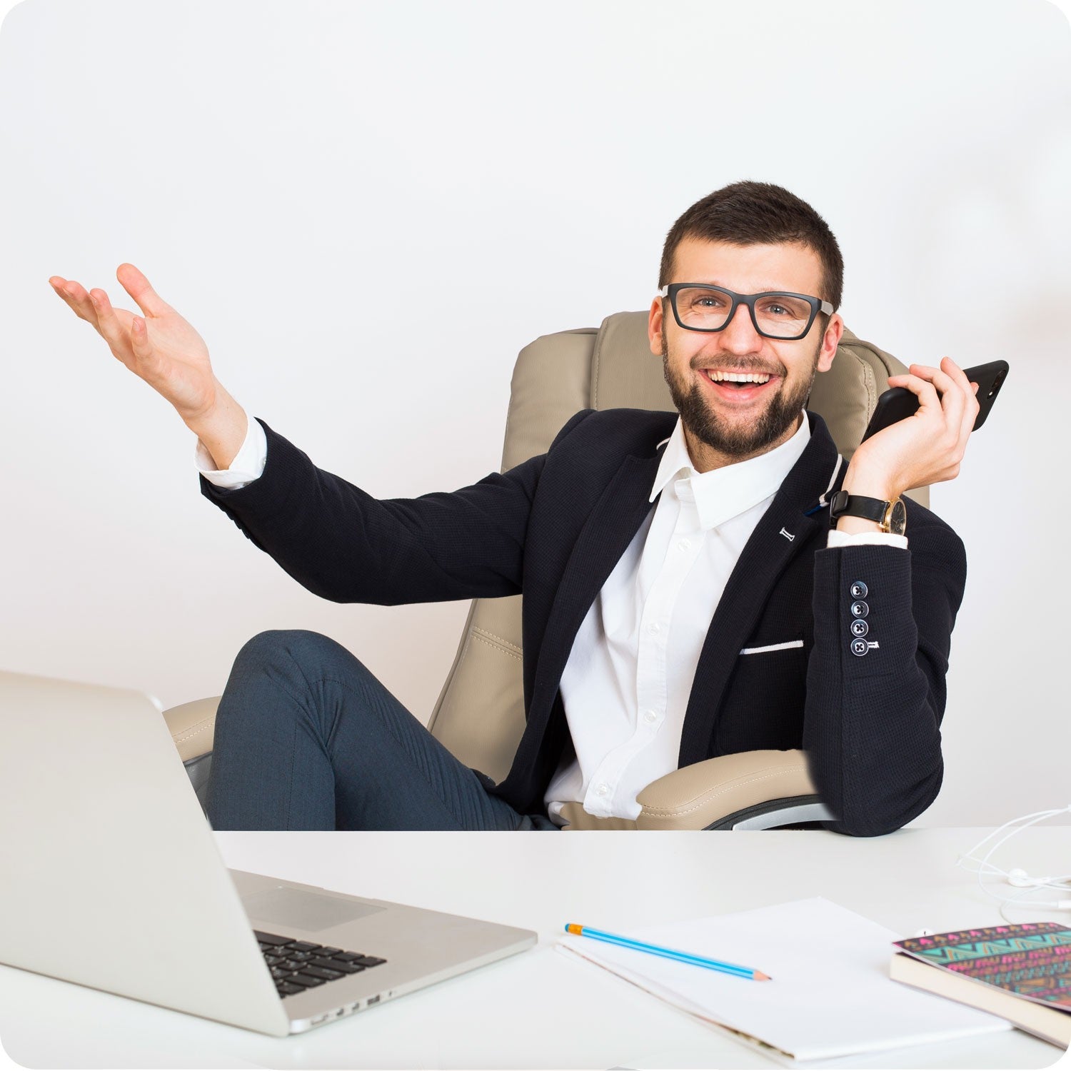 Sofotel Porto biuro kėdė - bežo spalva