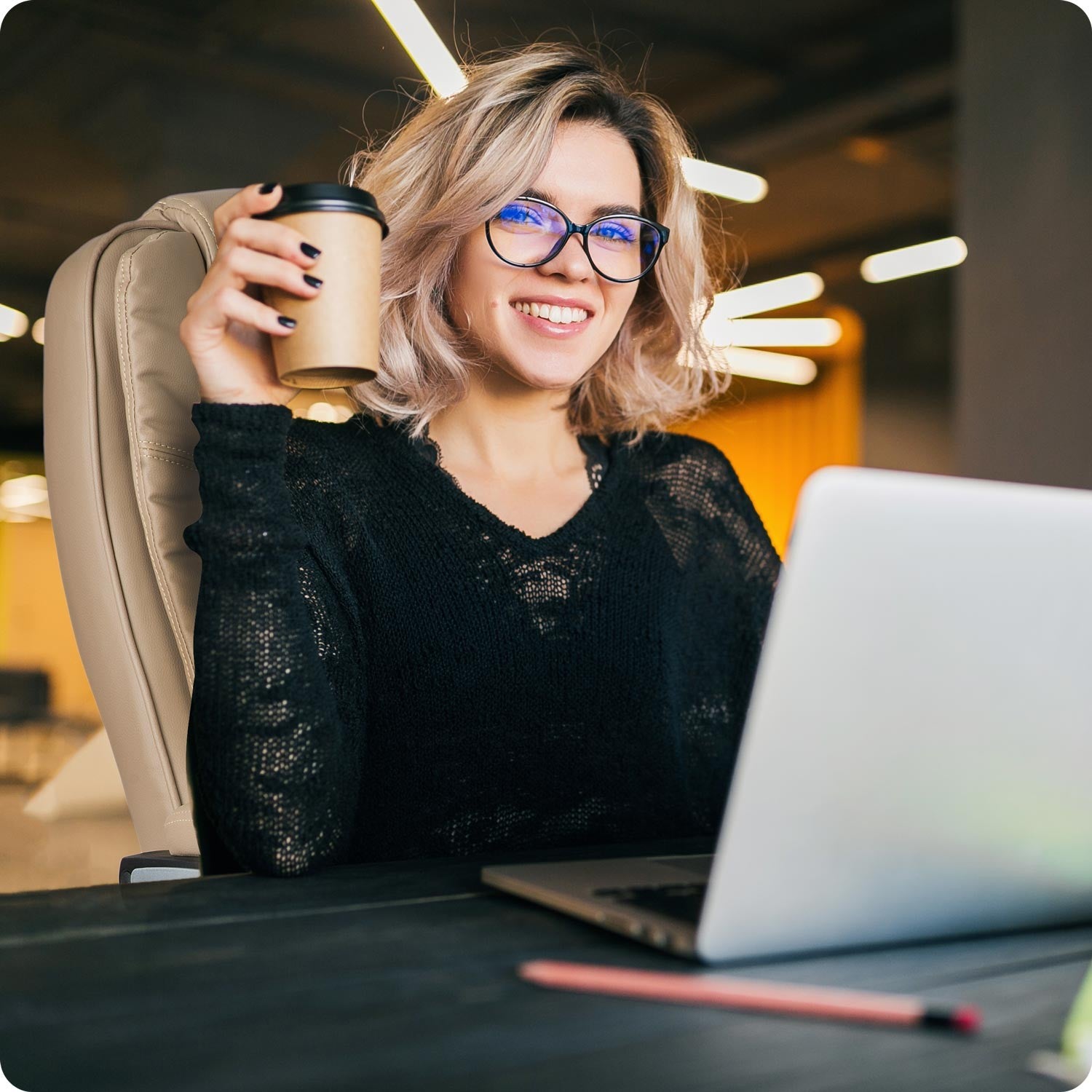 Sofotel Porto biuro kėdė - bežo spalva