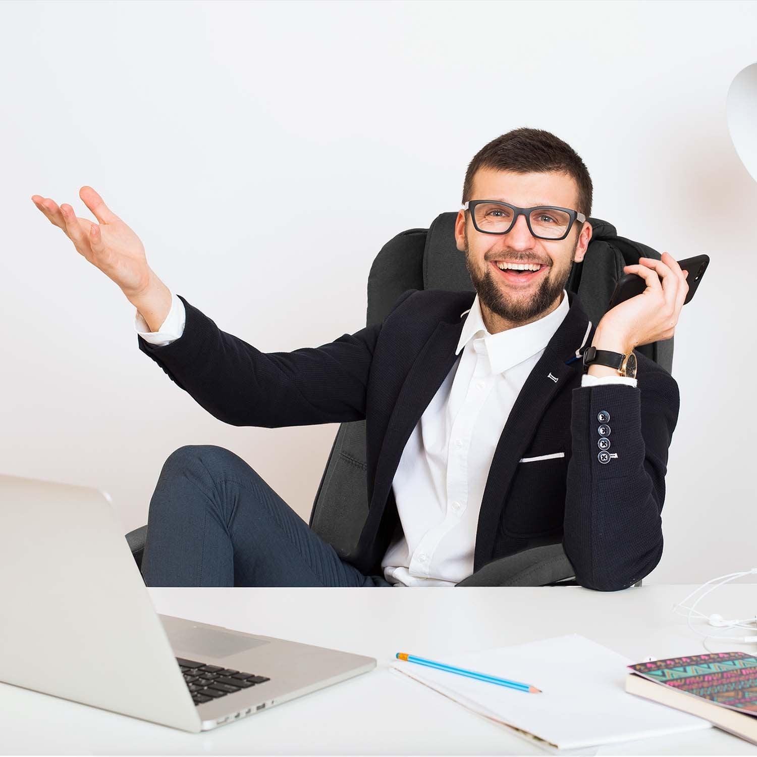 Sofotel Porto biuro kėdė - juoda medžiaga