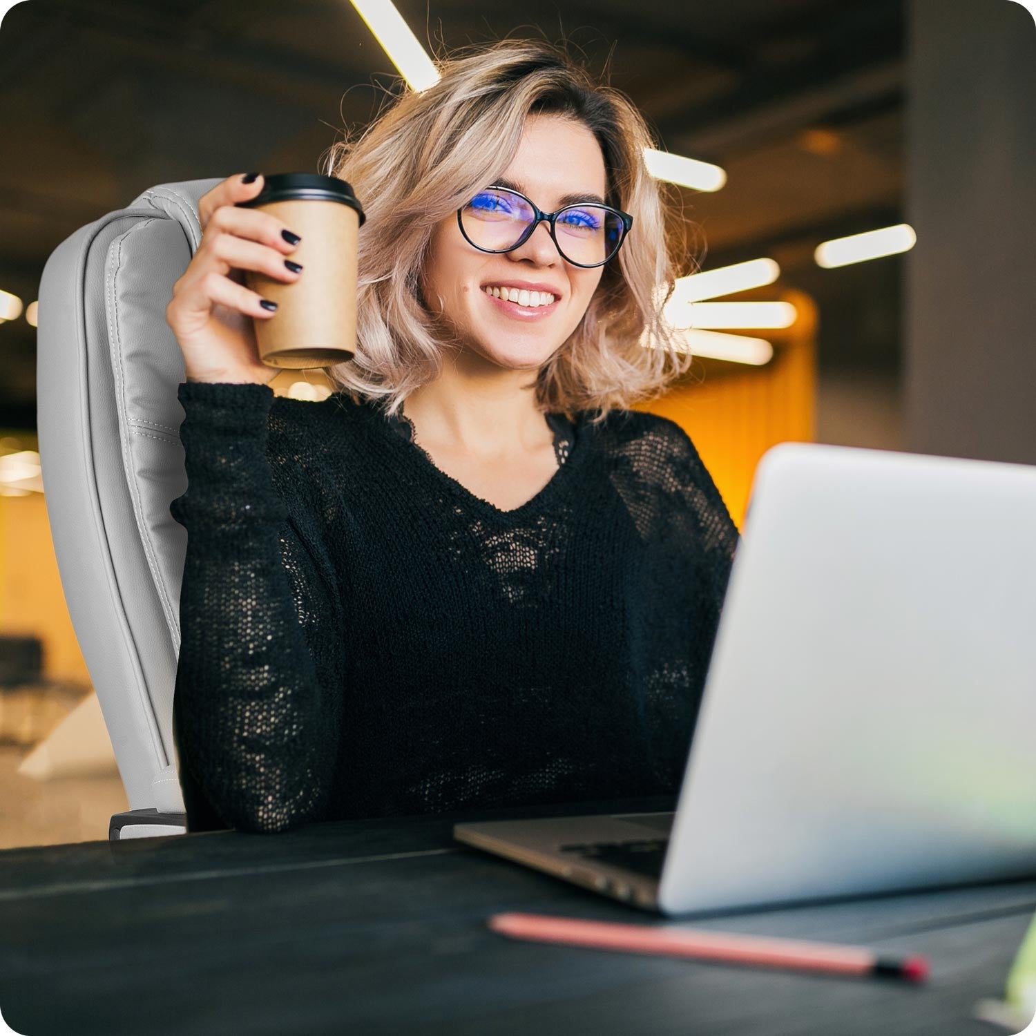 Sofotel Porto biuro kėdė - pilka