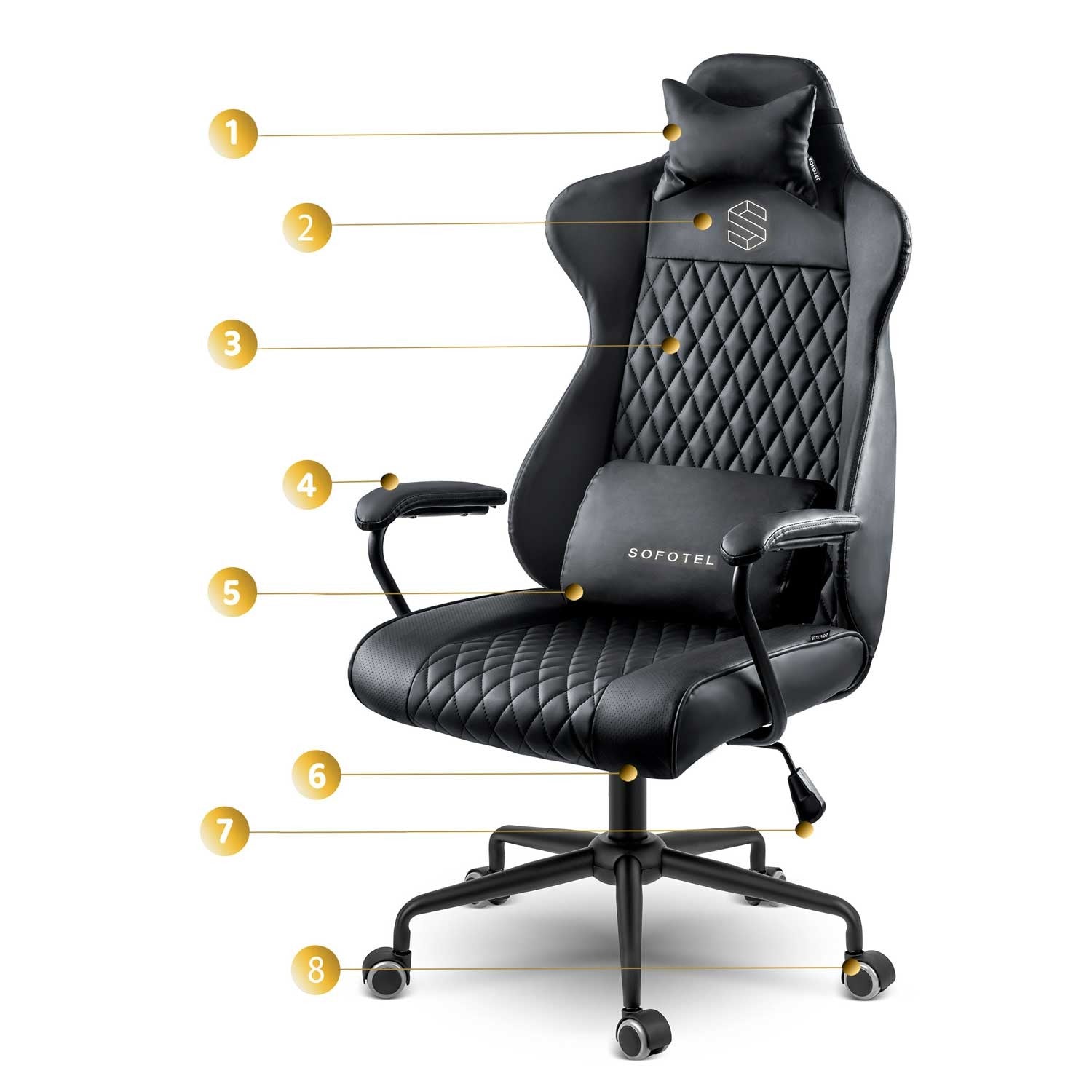 Sofotel Verona biuro kėdė - juoda - 2581