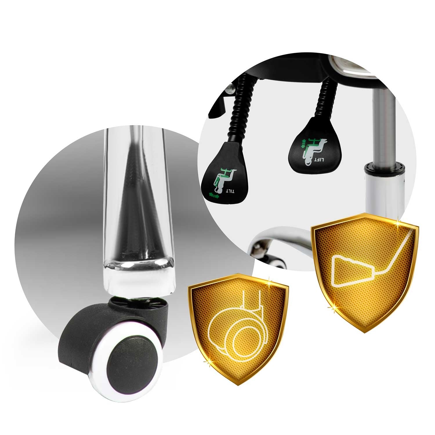 Sofotel Ryga, juodas, biuro kėdė iš mikrovilkių