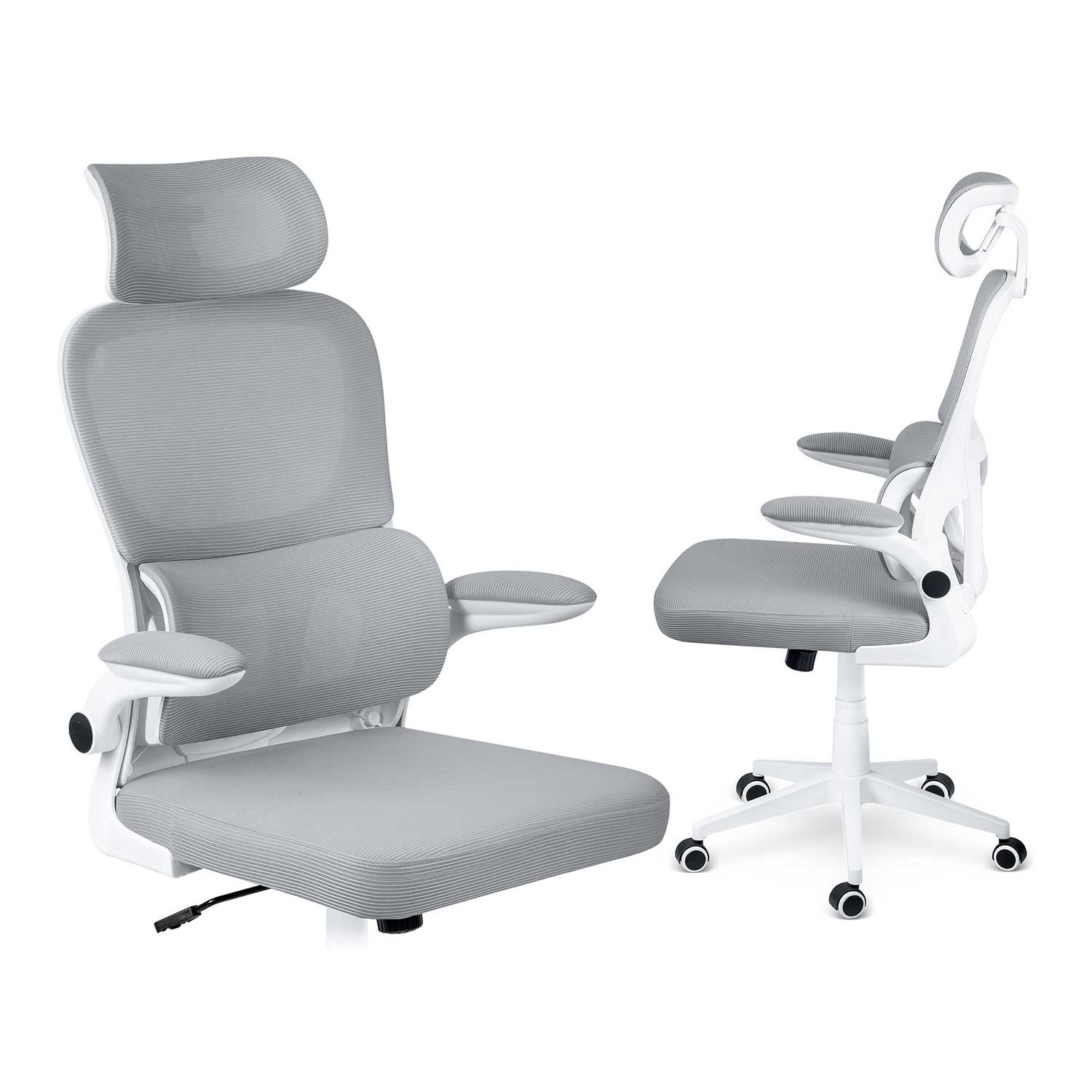 Sofotel Formax pilkasis biuro kėdė iš mikrovilkių