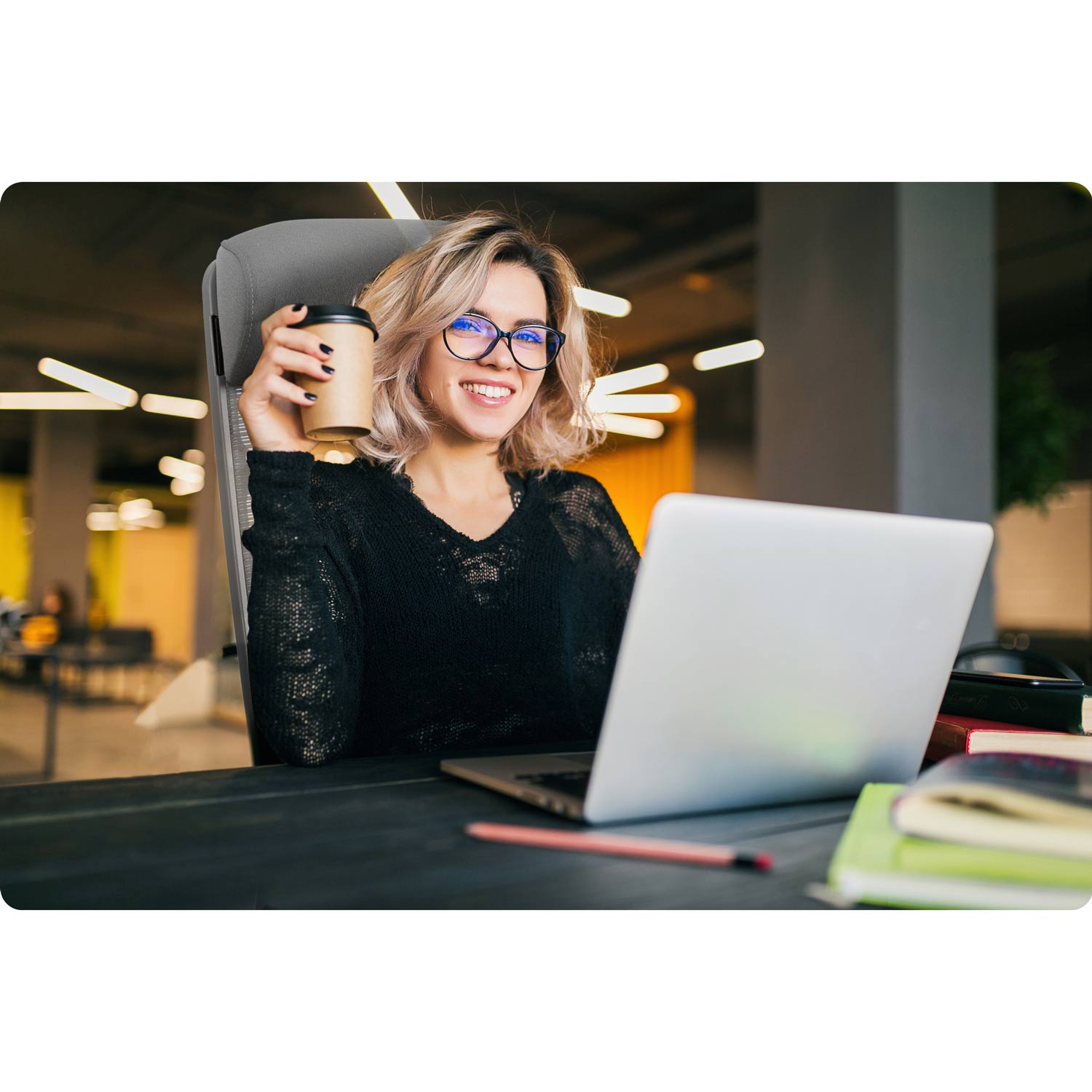 Biuro kėdė iš mikrovilkių Sofotel Brema pilka