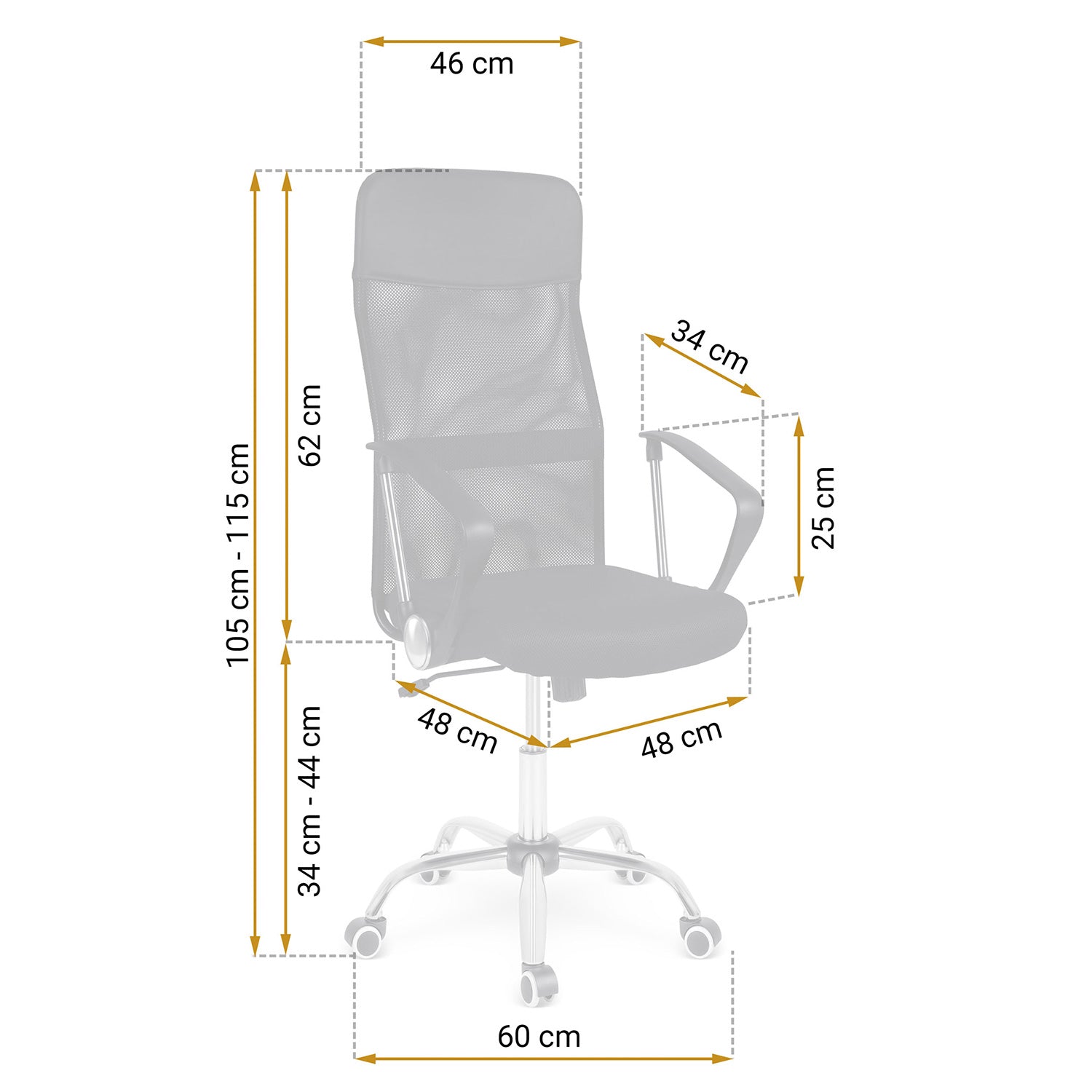 Sofotel Tamar biuro kėdė iš mikrovilkių, juoda