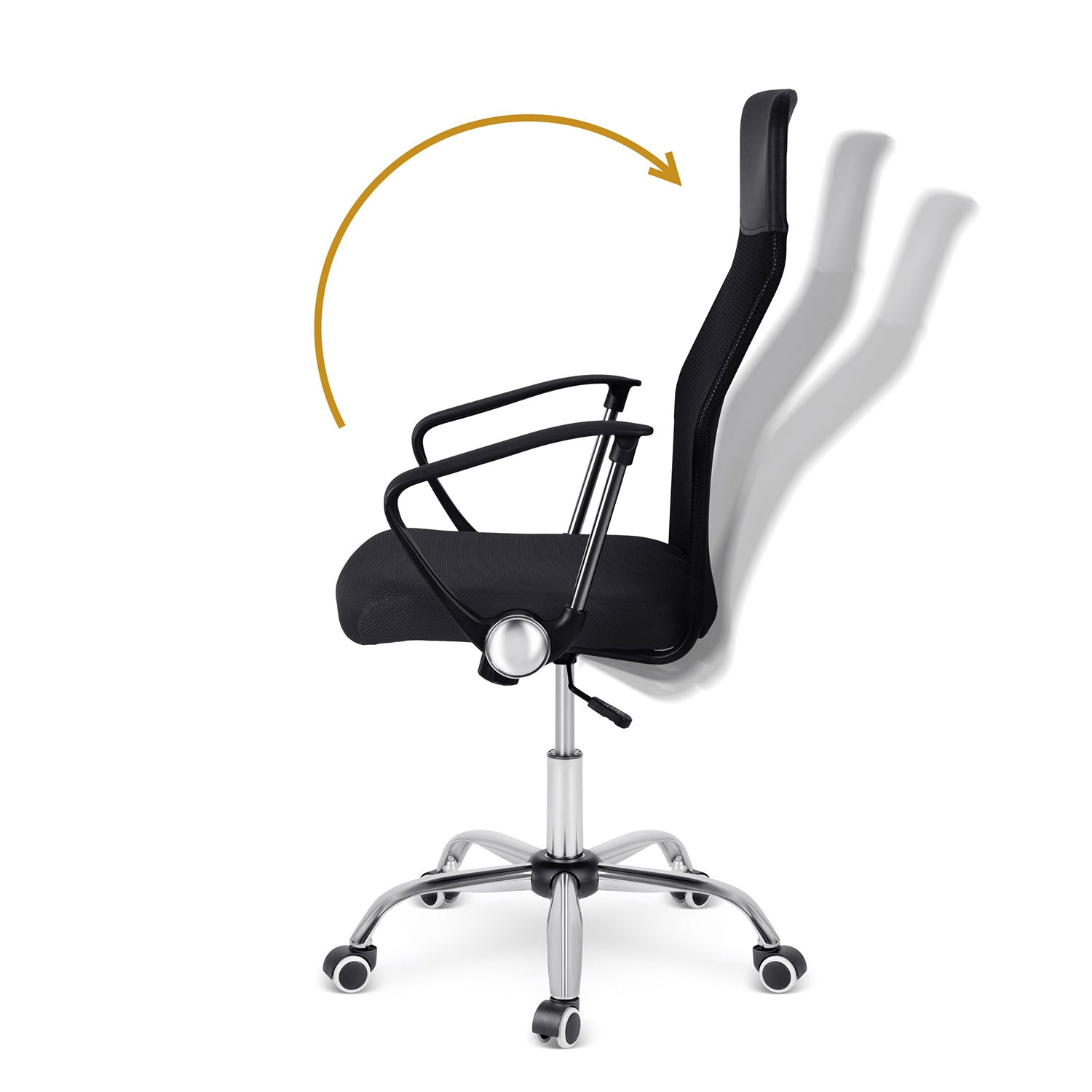 Sofotel Tamar biuro kėdė iš mikrovilkių, juoda