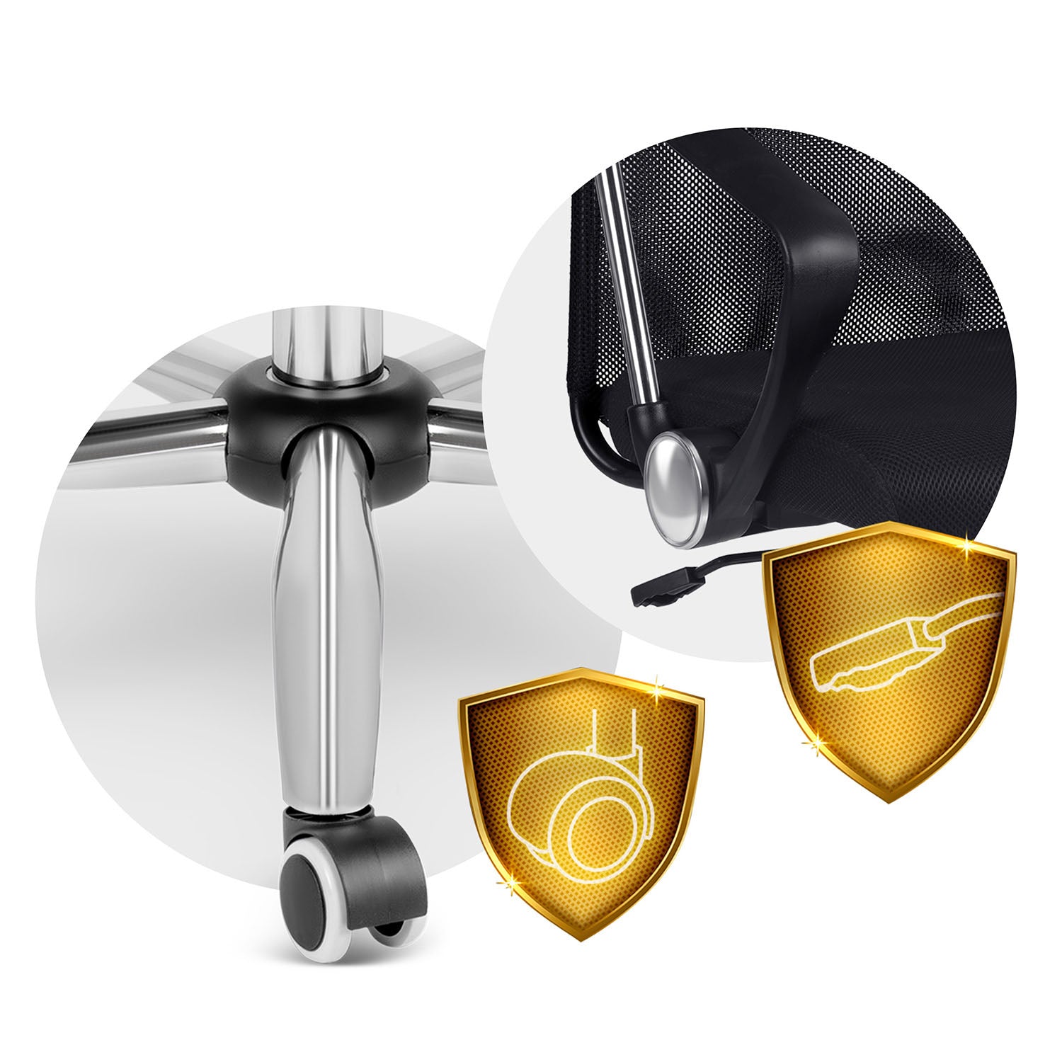 Sofotel Tamar biuro kėdė iš mikrovilkių, juoda