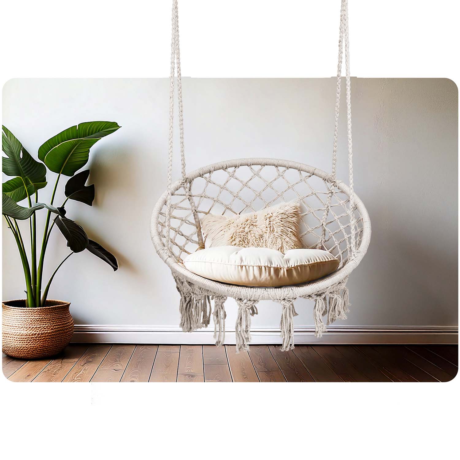 Boho beždžionė pakabinė sėdynė